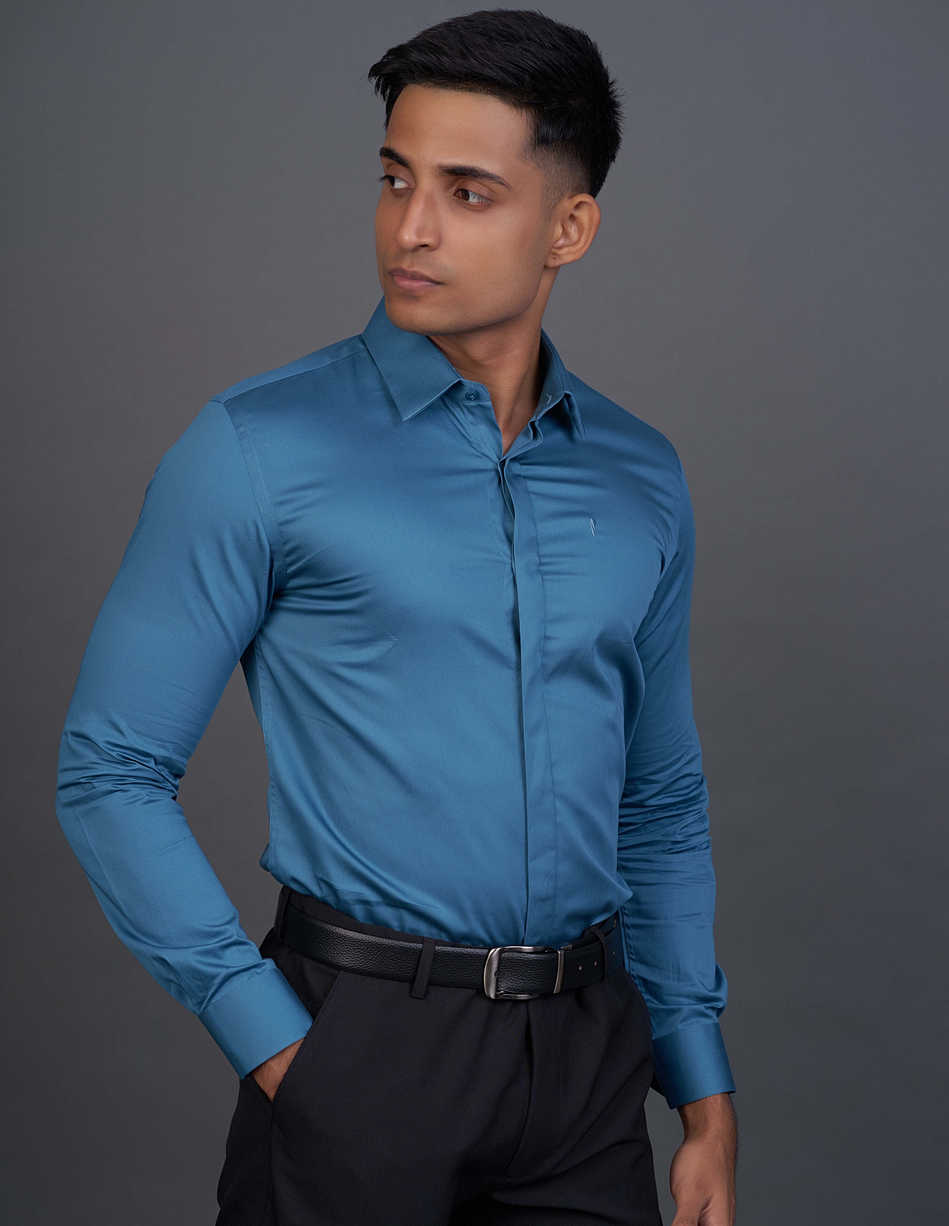 Emerald Fashion Plain Slim Fit-Arctic