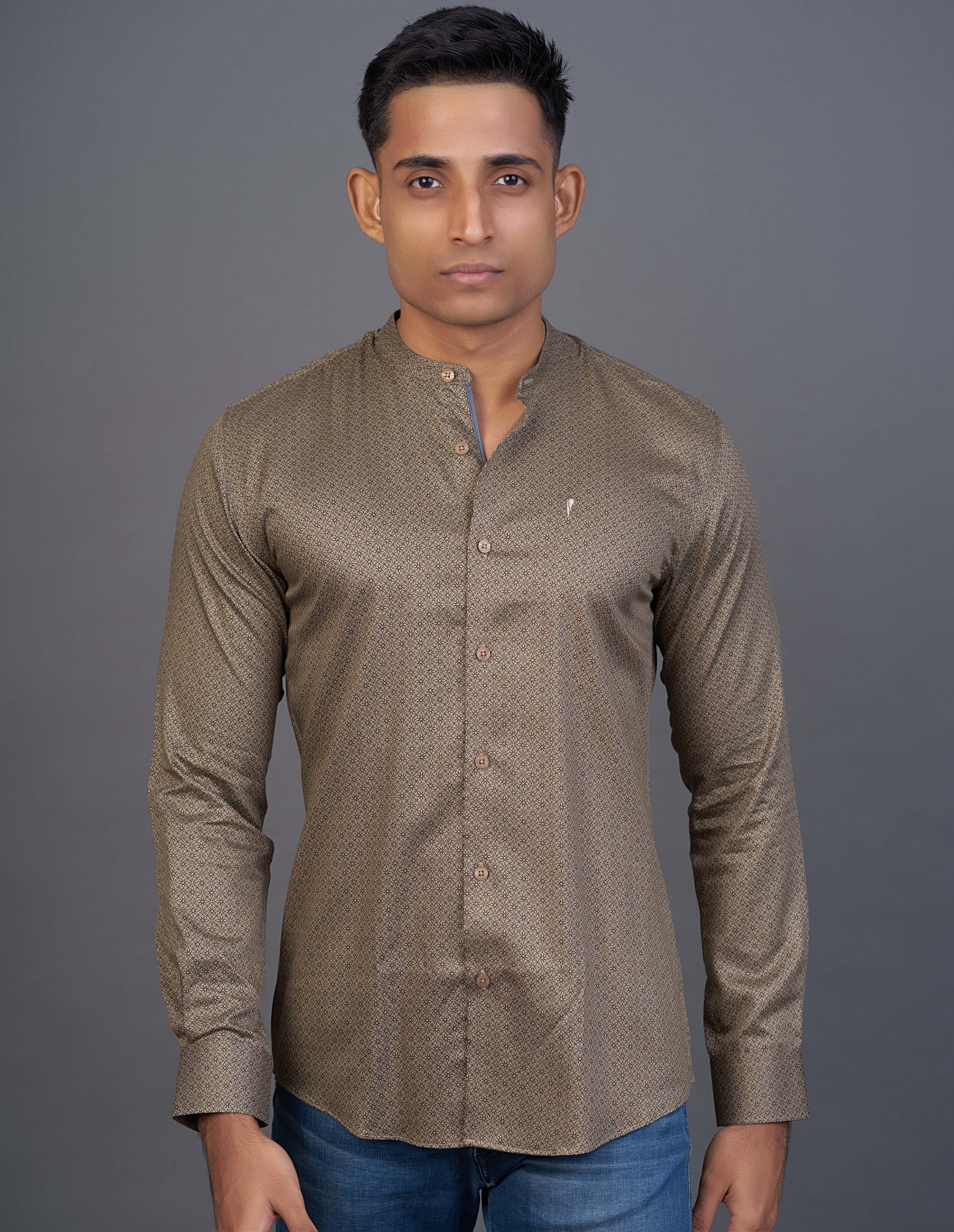 Emerald Fashion Printed Slim Fit-Nice Iron