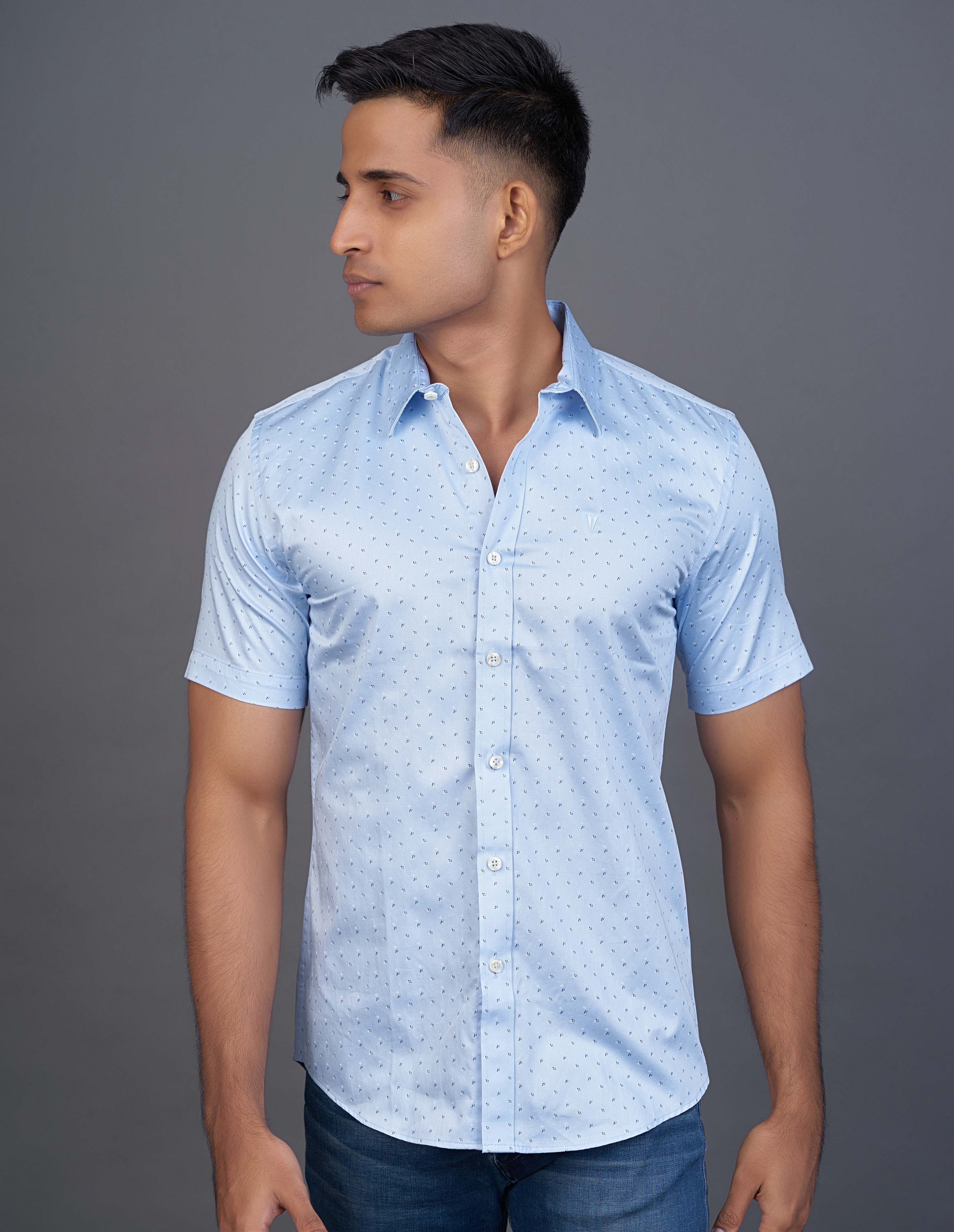 Emerald Active Printed Slim Fit-Merlin