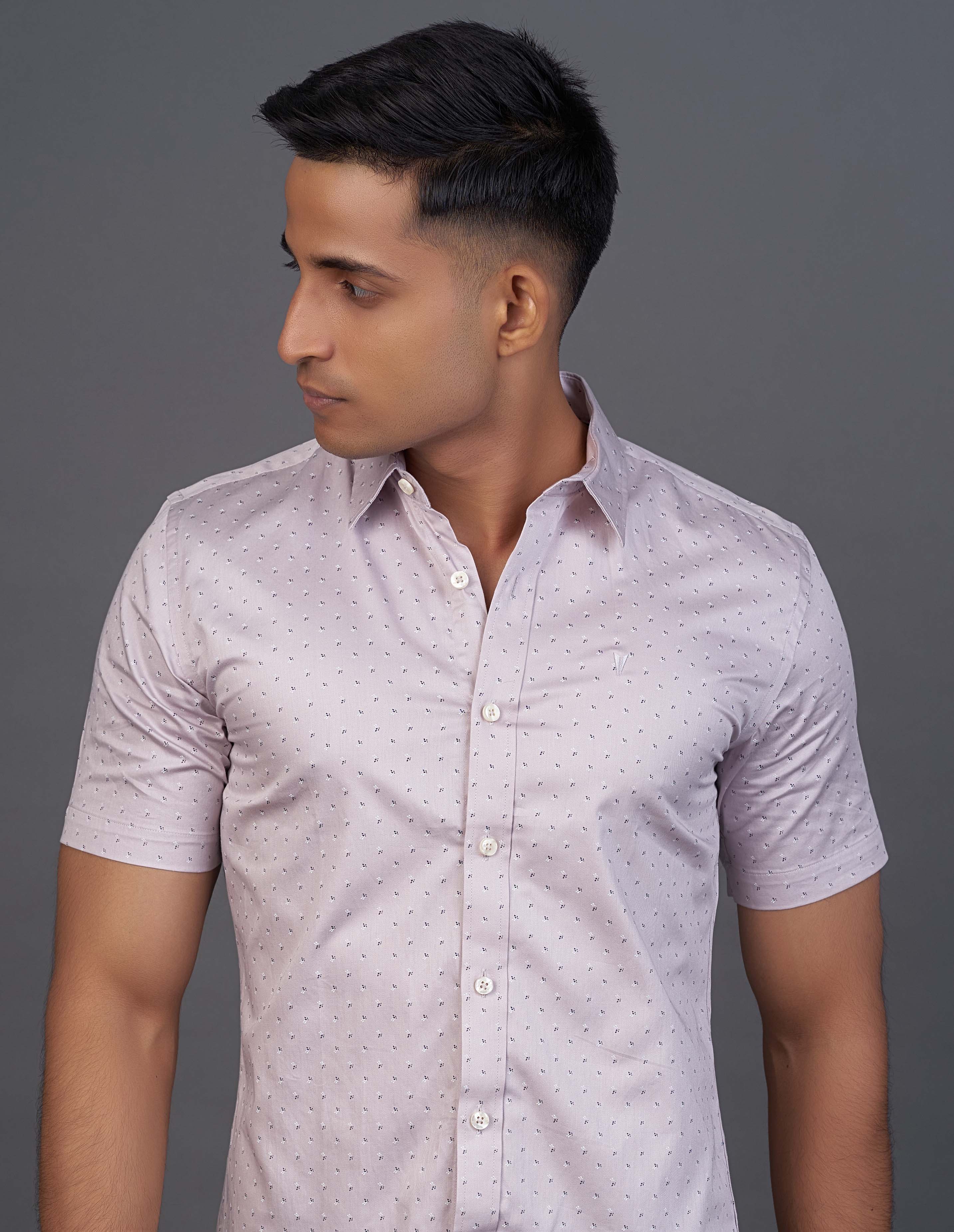 Emerald Active Printed Slim Fit-Blue Estate