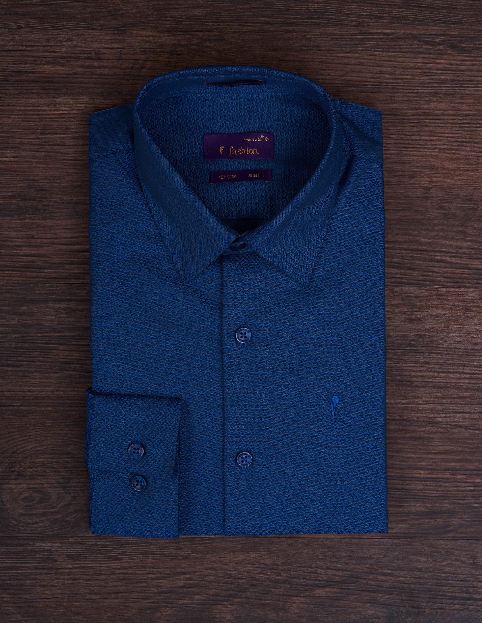 Emerald Fashion Dobby Slim Fit - TRUE Blue