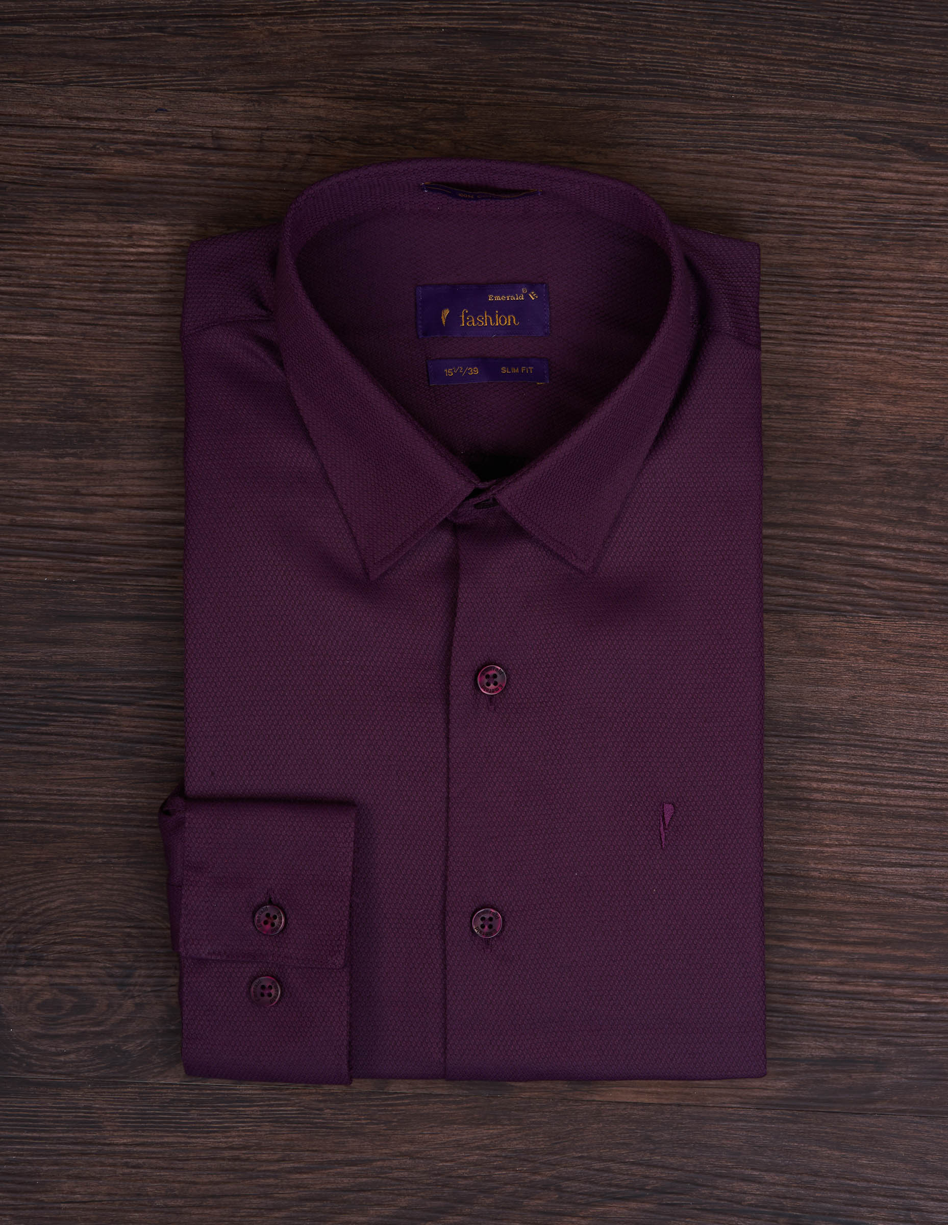Emerald Fashion Dobby Slim Fit - Purple Dark