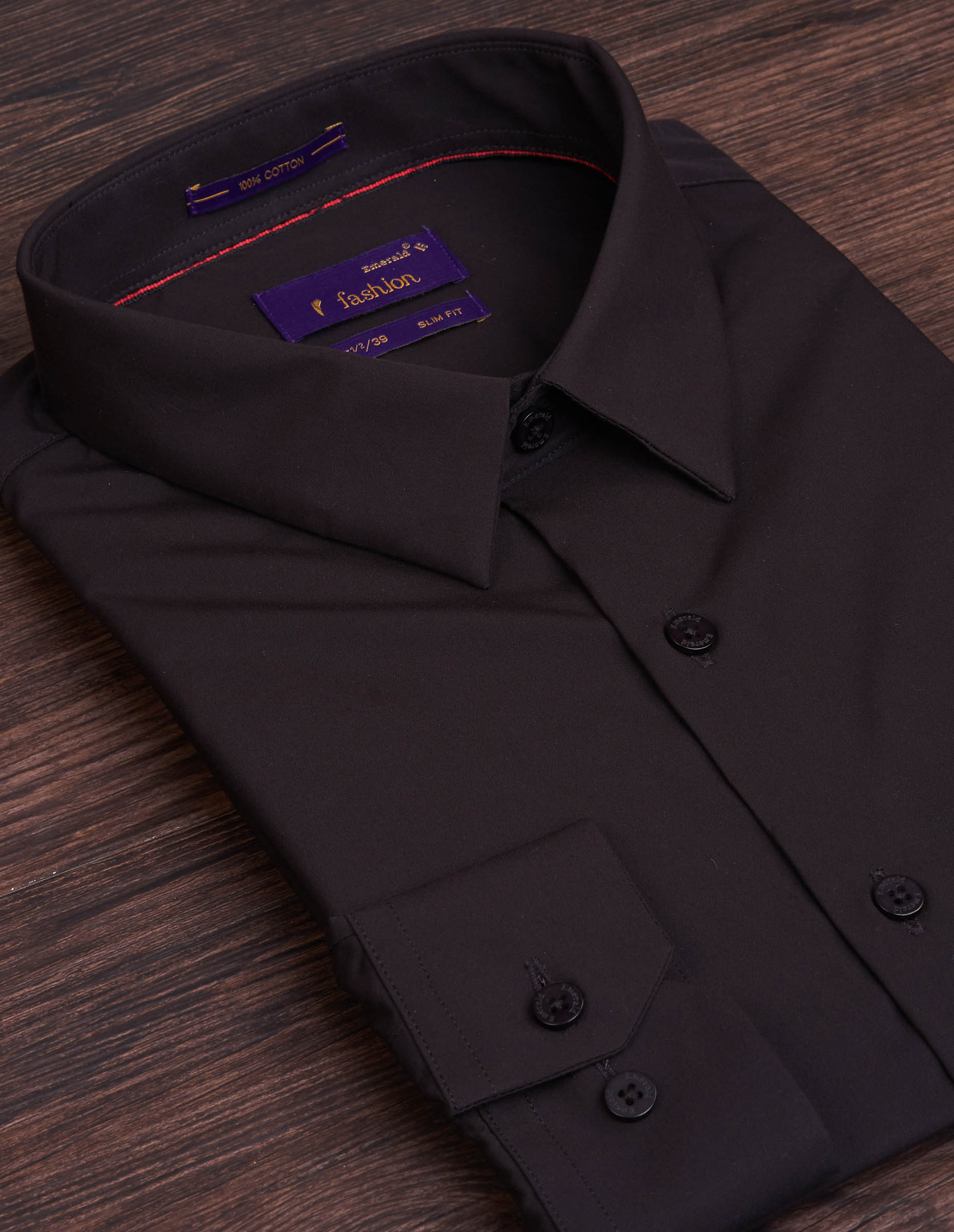 Emerald Fashion Plain Slim Fit - Raven