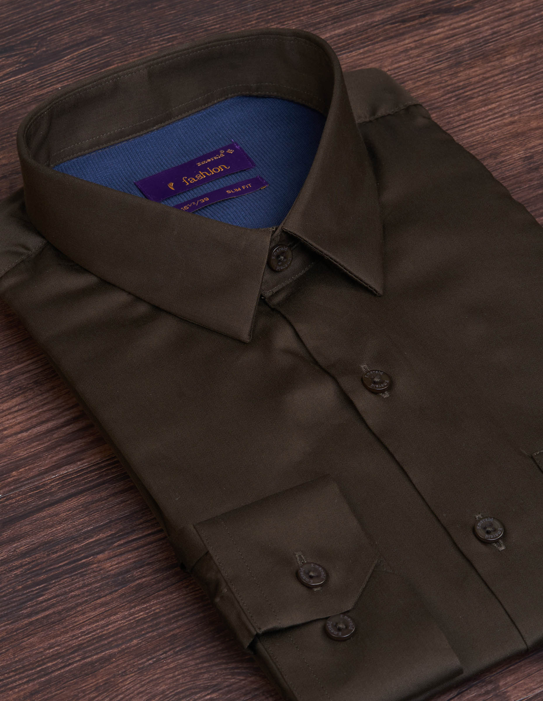 Emerald Fashion Plain Slim Fit - Forest Night