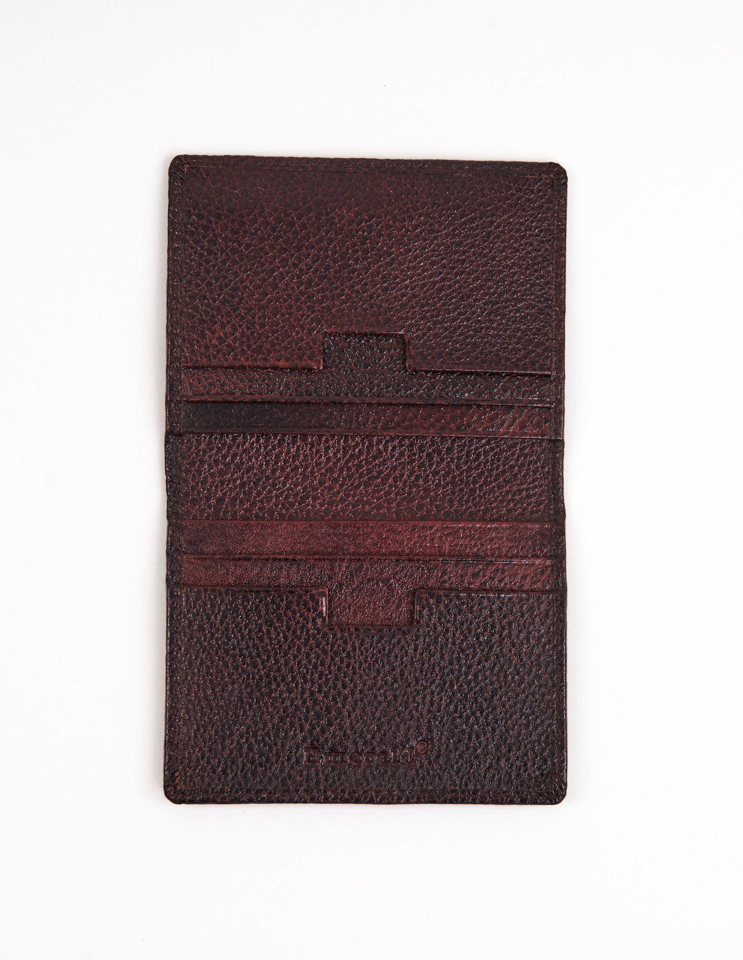Emerald Card Holder Bifold Genuine leather - Brown