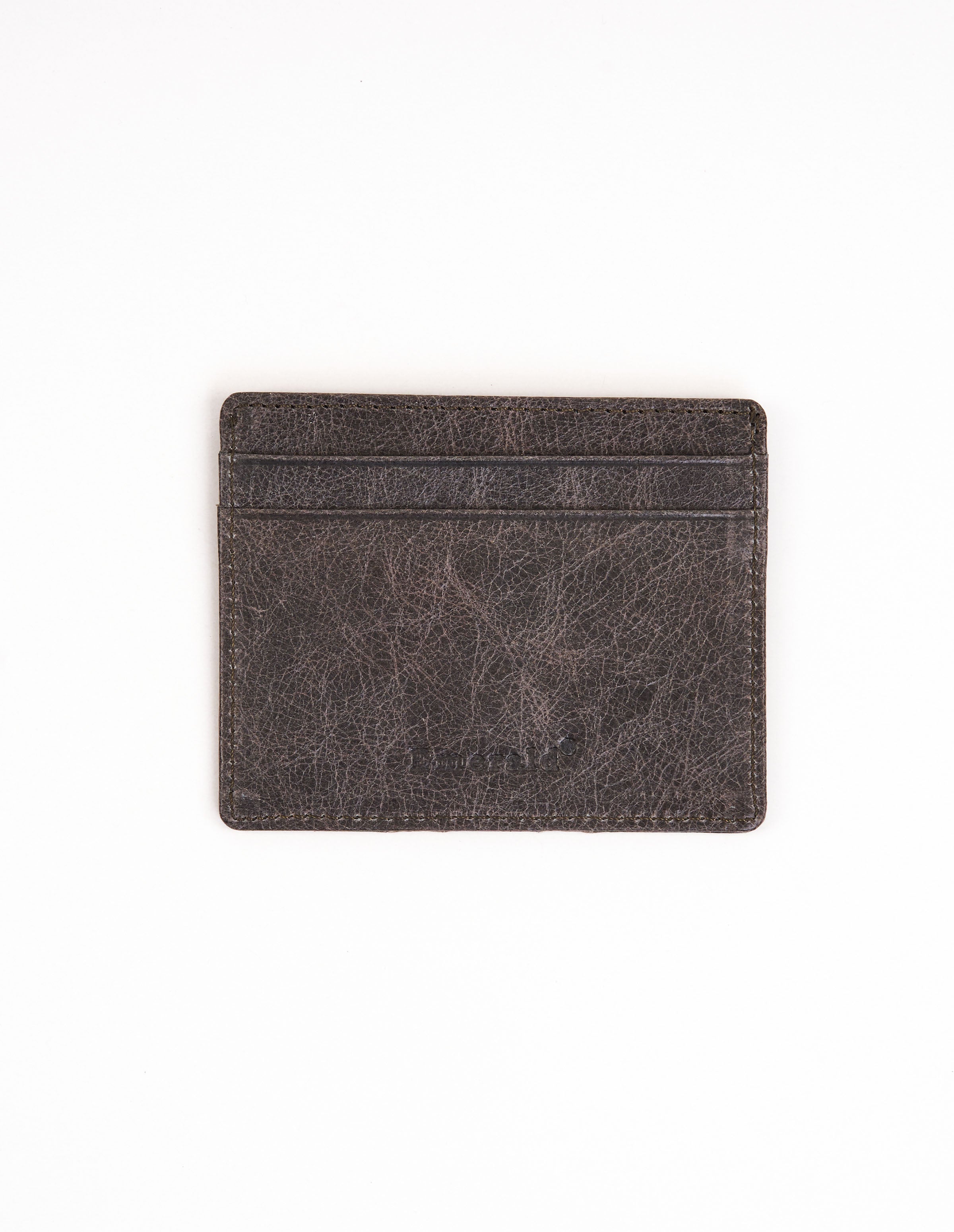Emerald Card Holder Floter Genuine leather - Grey
