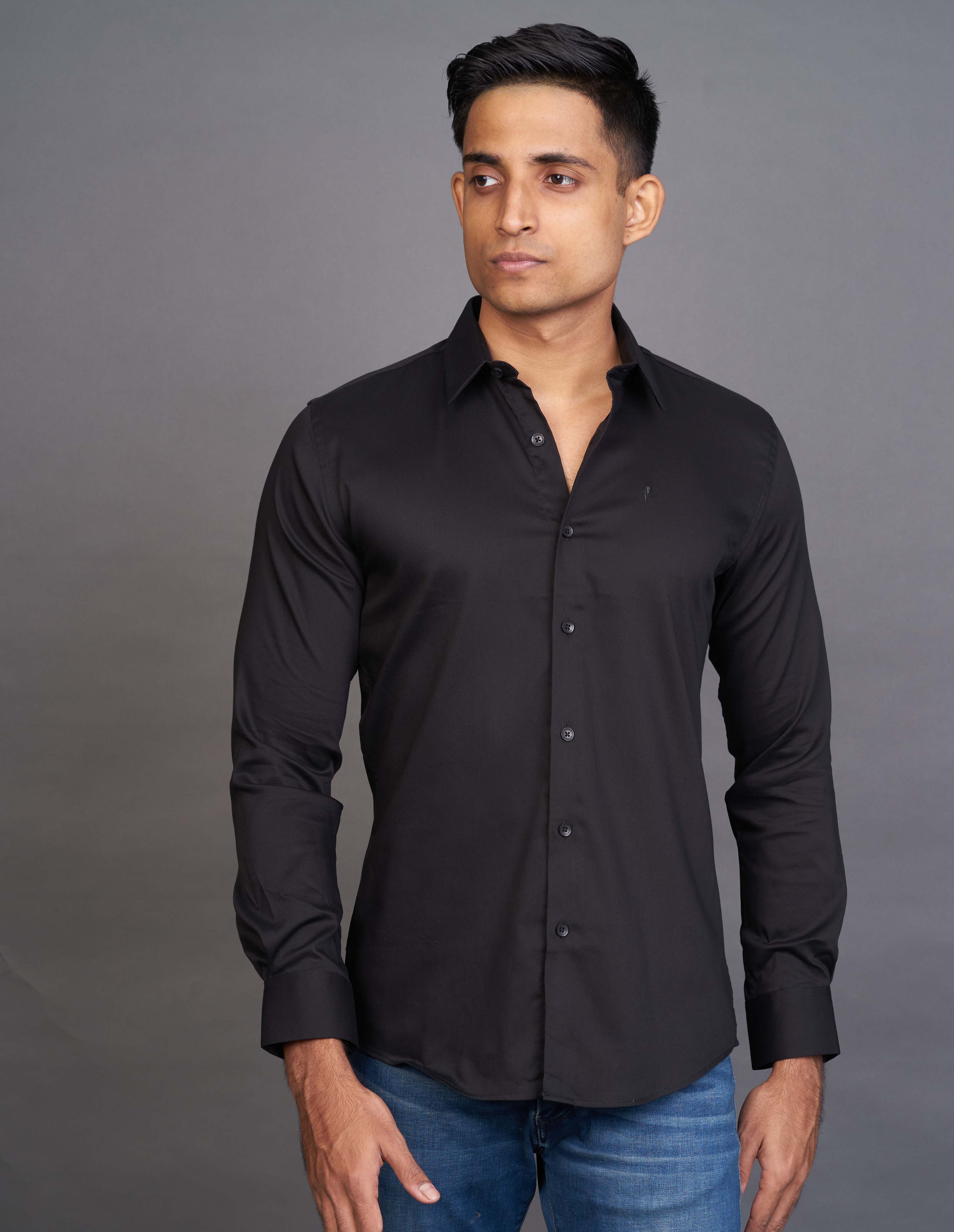 Emerald Fashion Plain Slim Fit - Raven