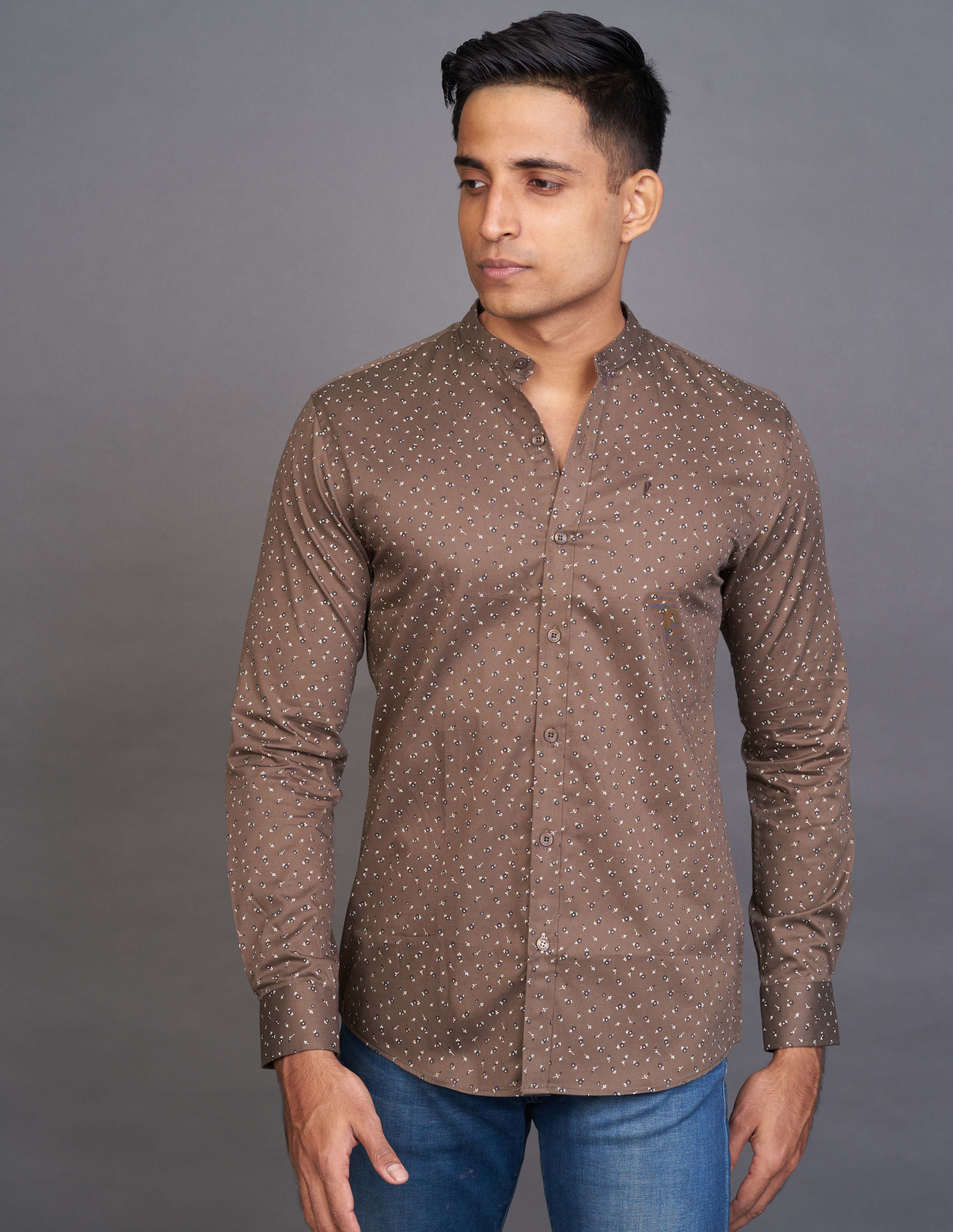 Emerald Fashion Printed Slim Fit - Forest Night