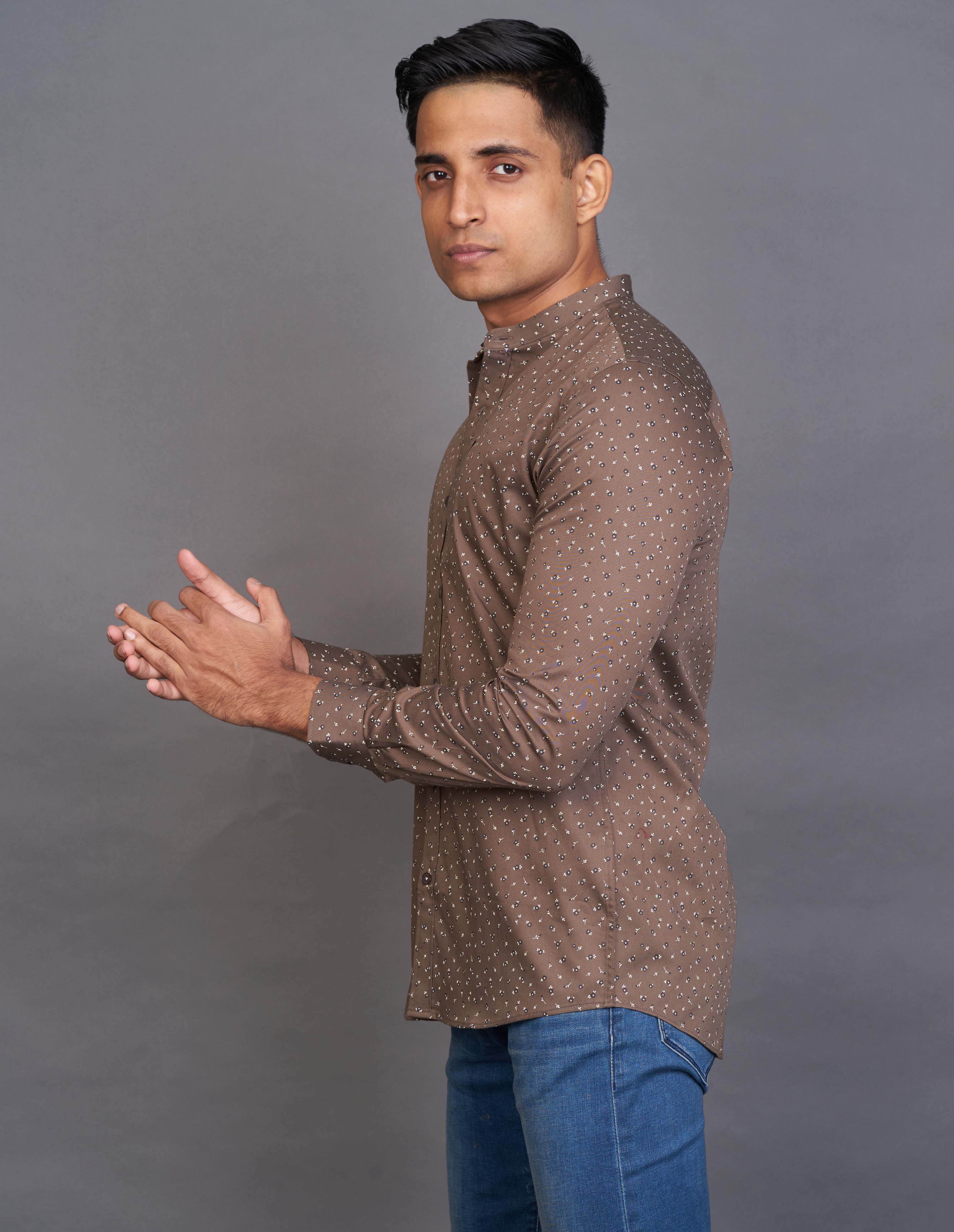 Emerald Fashion Printed Slim Fit - Forest Night