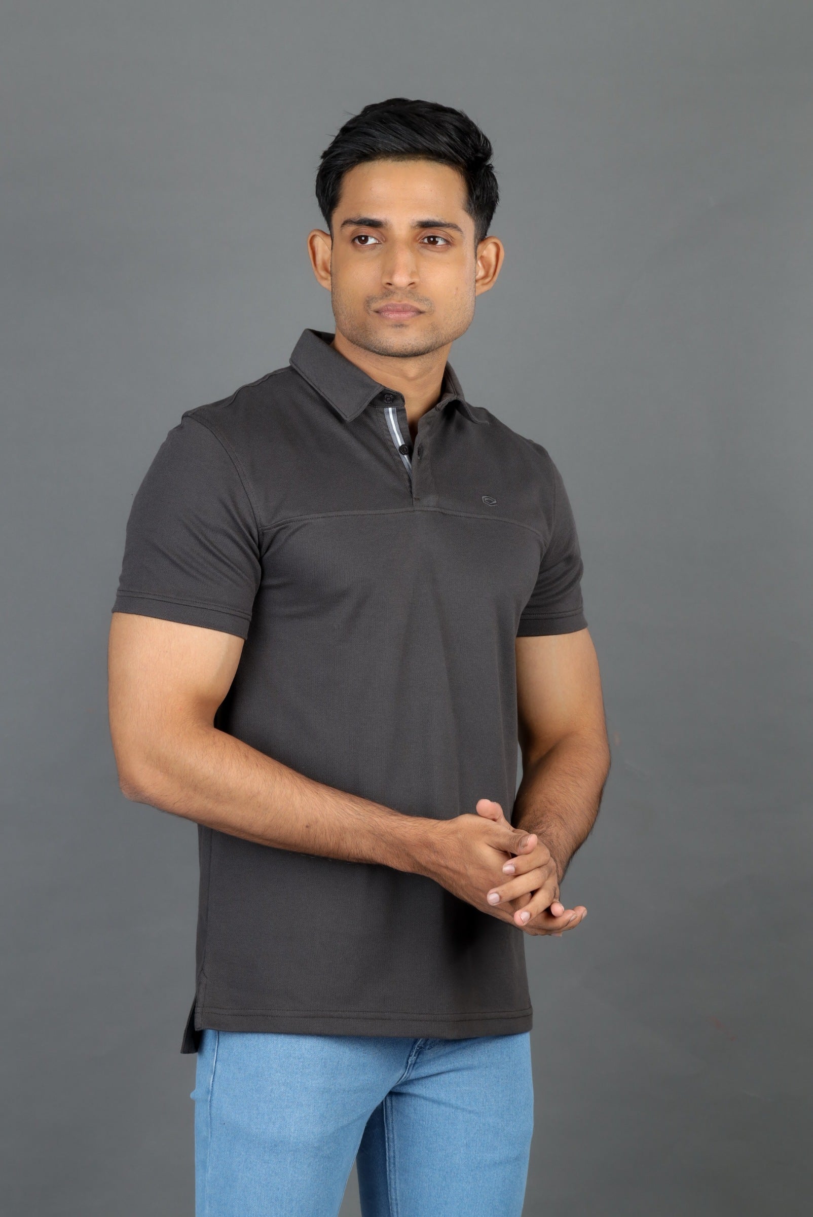 Polo Pique Solid Slim Fit-Olive