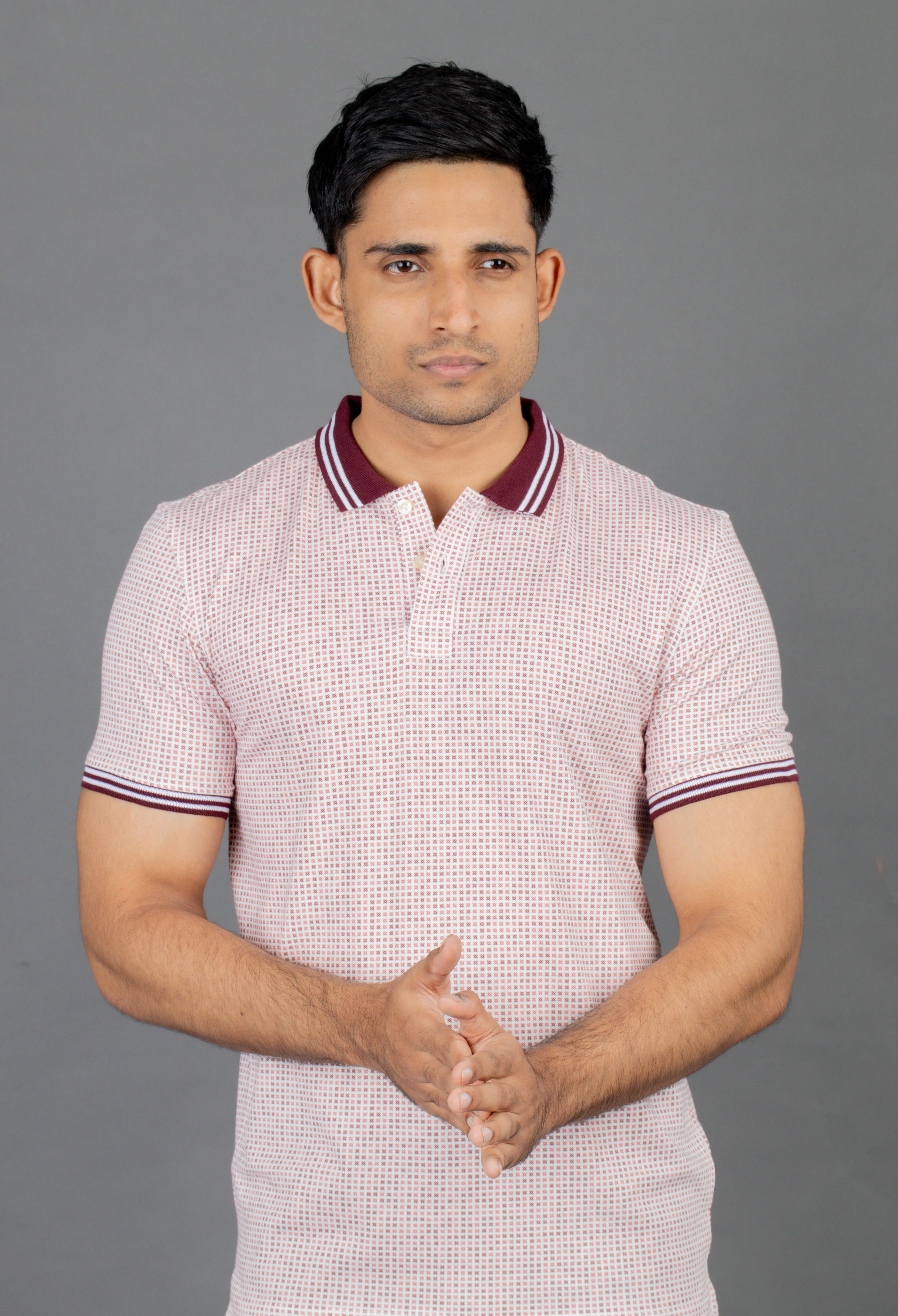 Polo Printed Slim Fit-Wistful Mauve