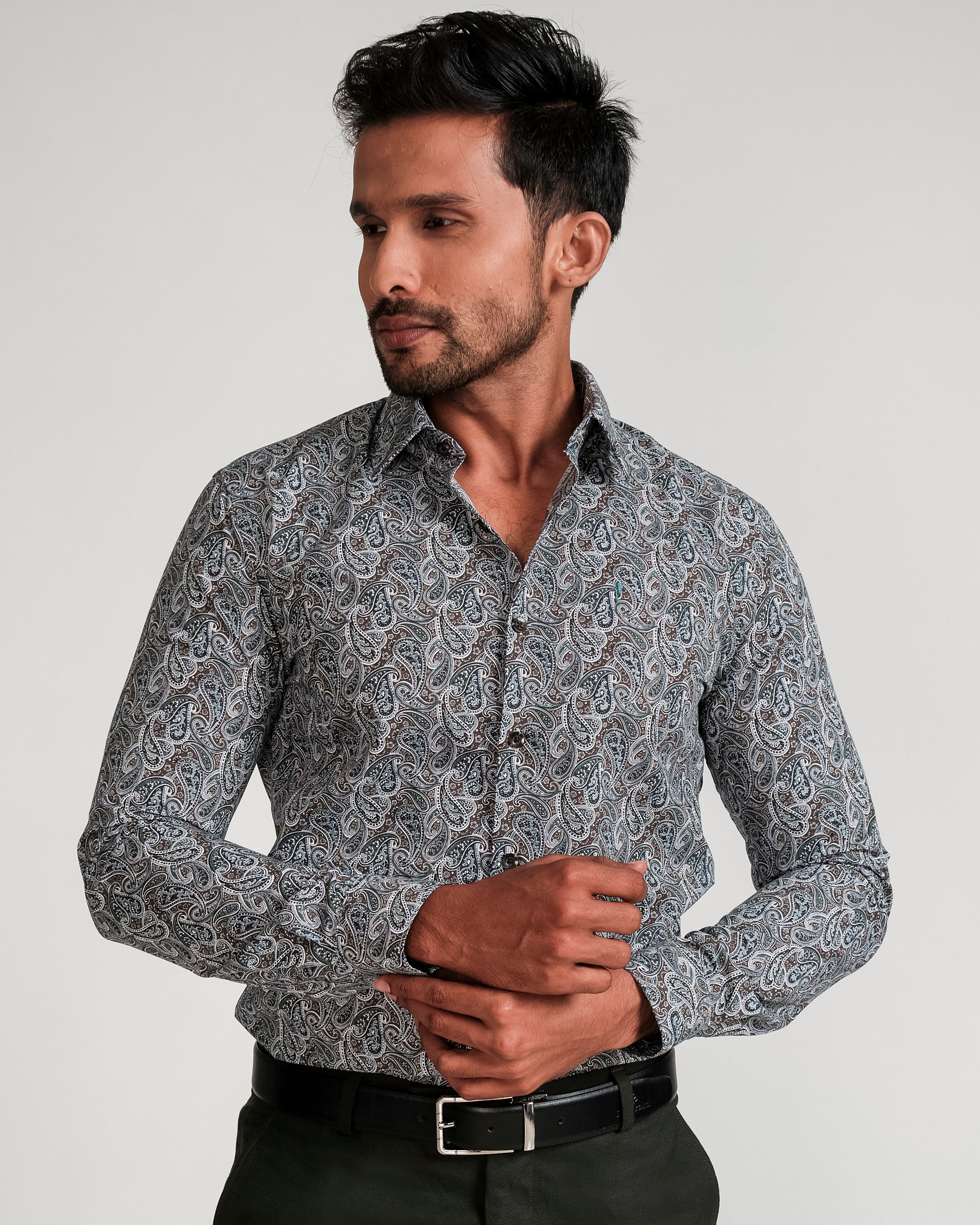 Fashion Printed Slim Fit-Midnight