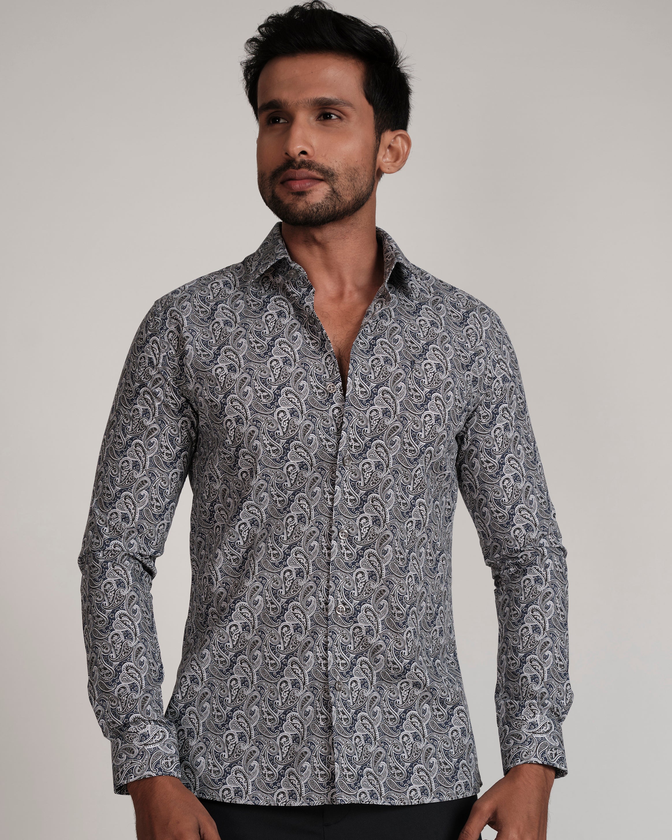 Fashion Printed Slim Fit-Moonlight