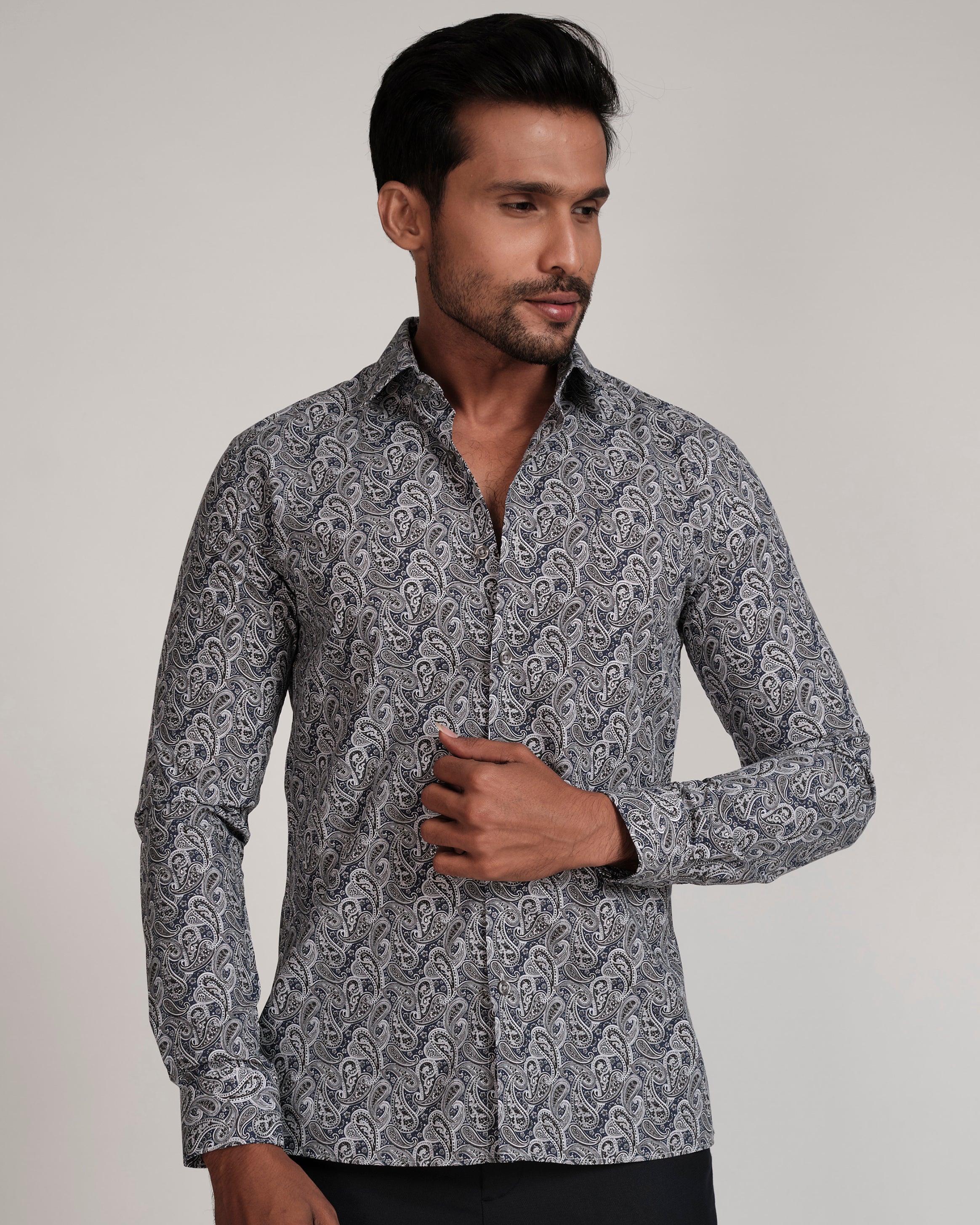 Fashion Printed Slim Fit-Moonlight