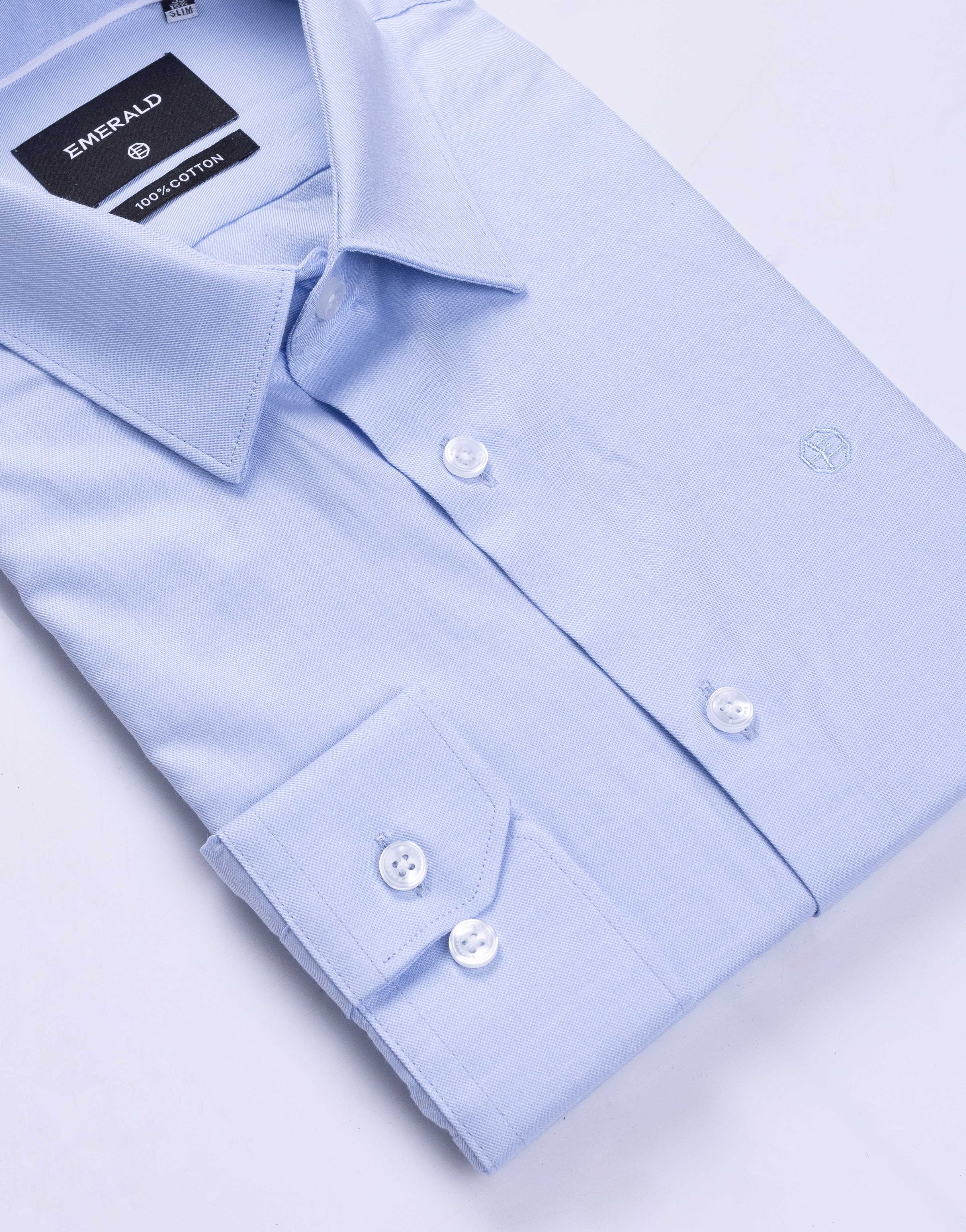 Emerald Formal Plain Slim Fit - Sky Blue