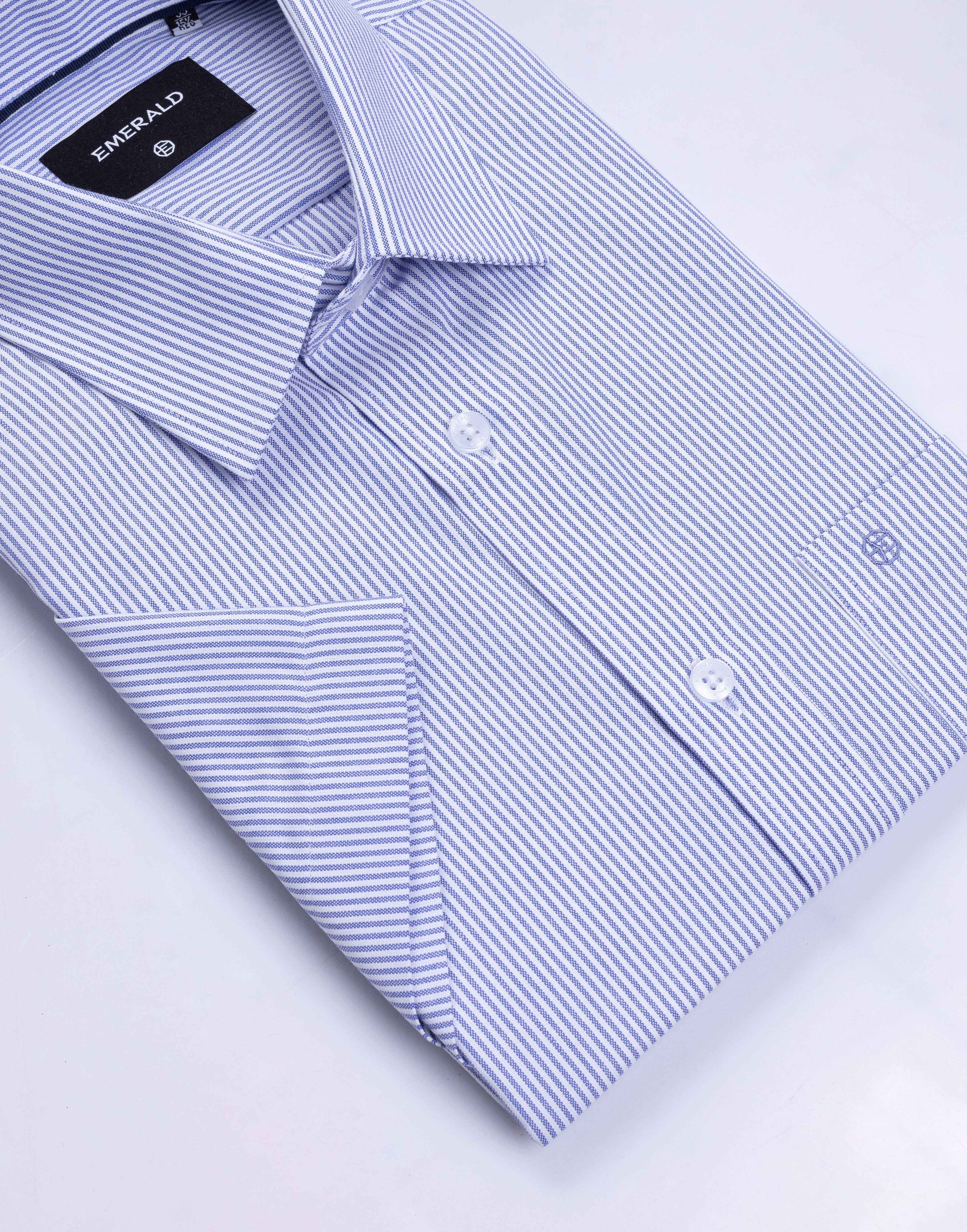 Emerald Formal Stripe Regular Fit - Blue Ultramarine