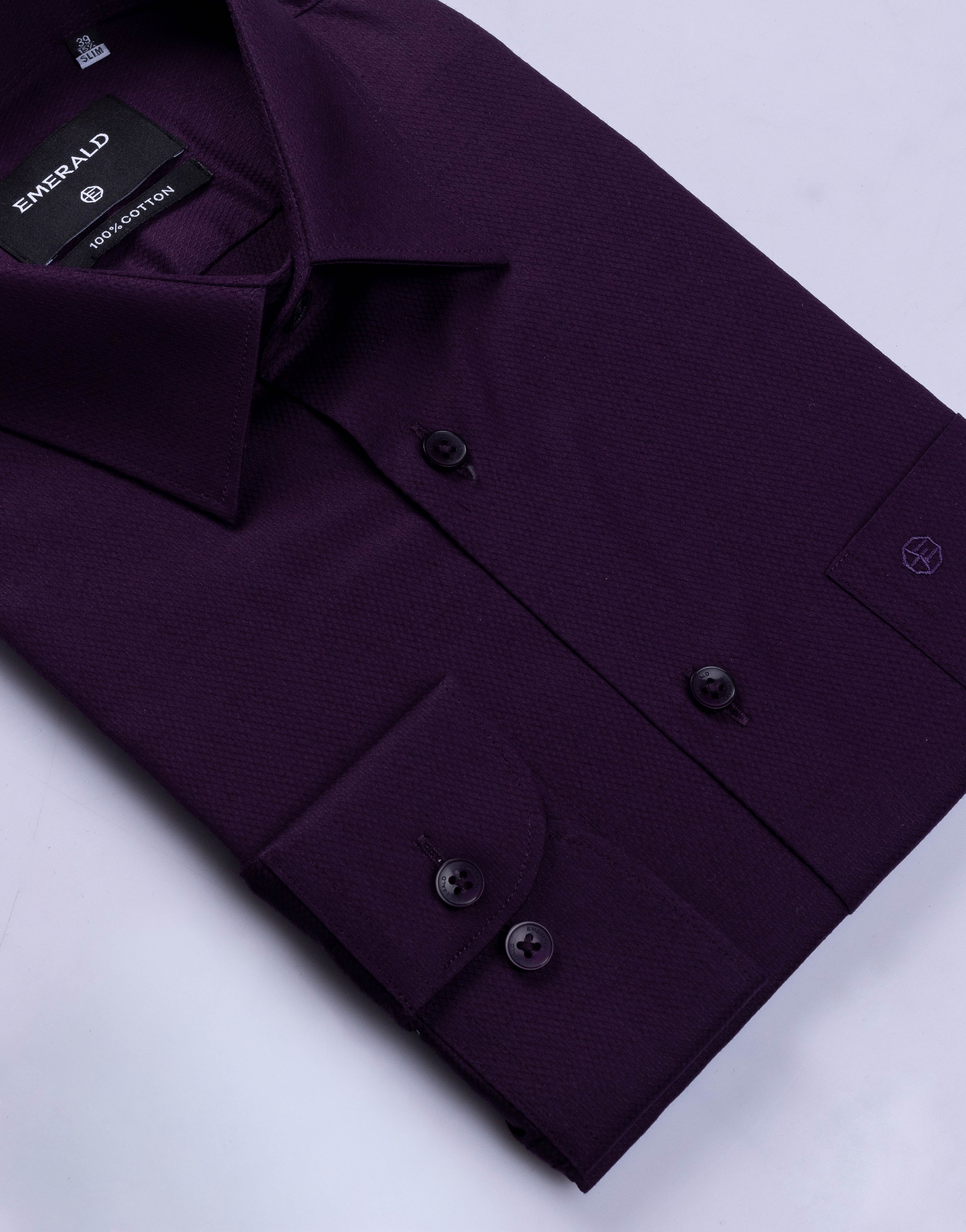 Emerald Evening Slim Fit Fs-  Purple