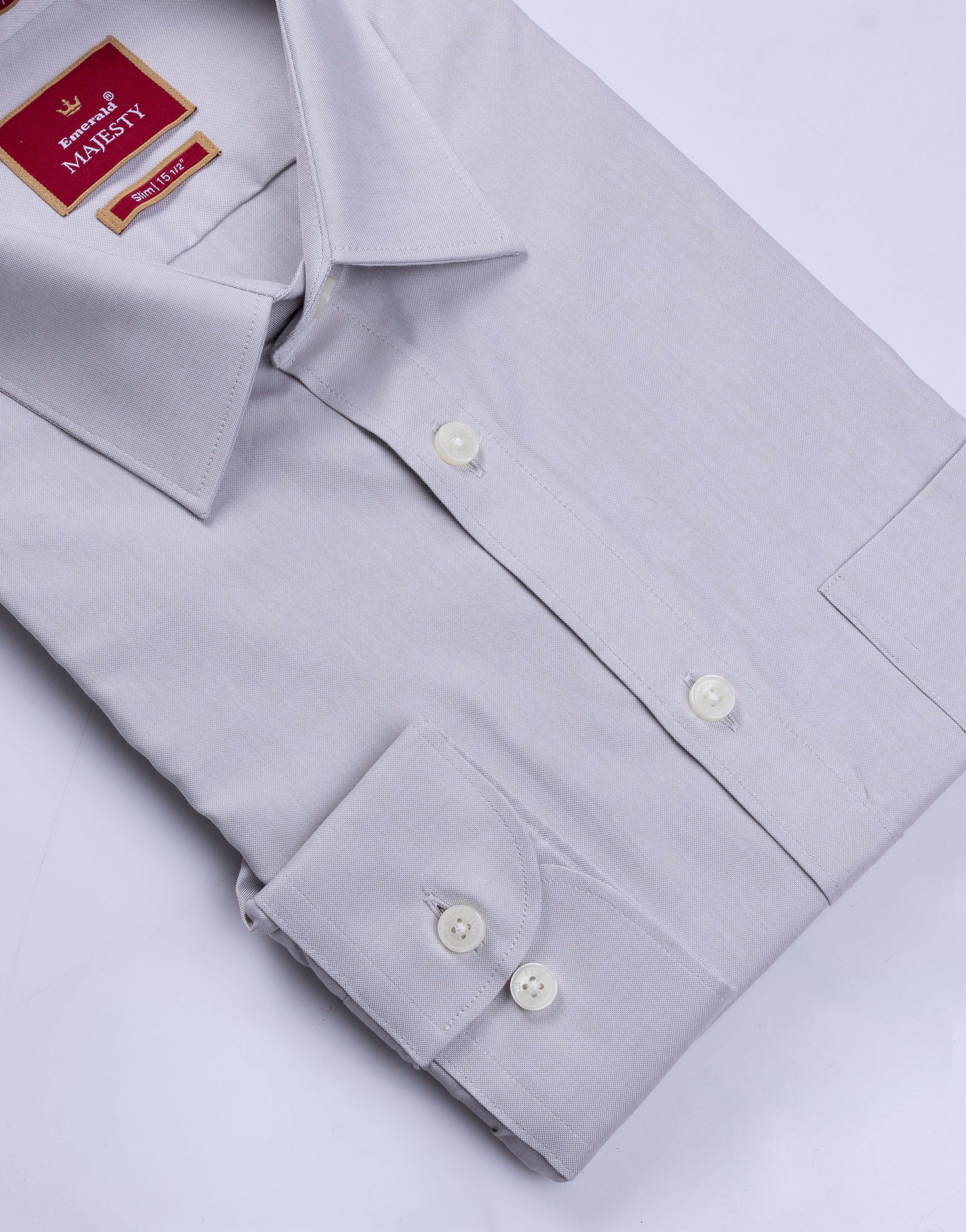 Emerald Majesty Plain Slim Fit Full Sleeve