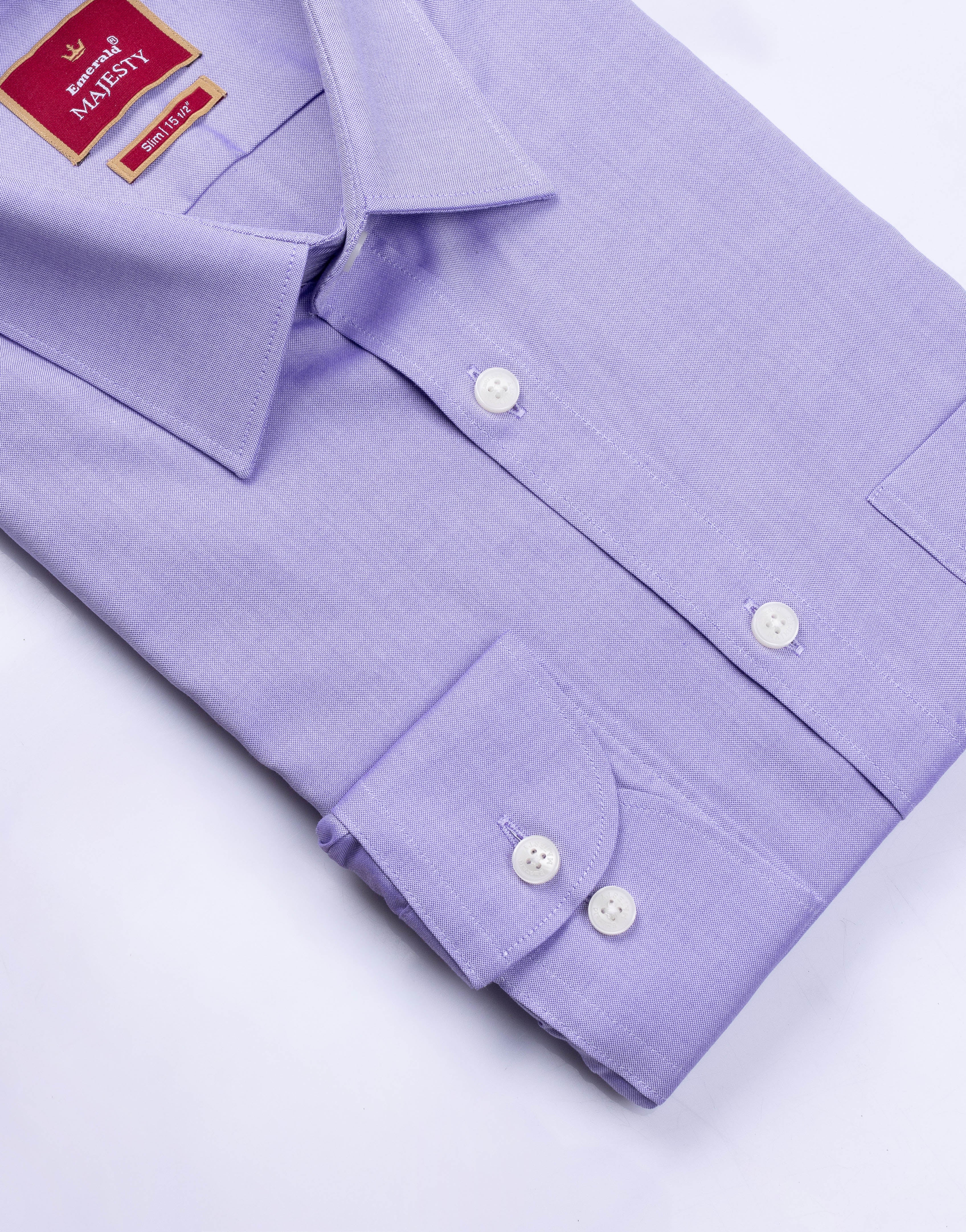 Emerald Majesty Plain Slim Fit Full Sleeve