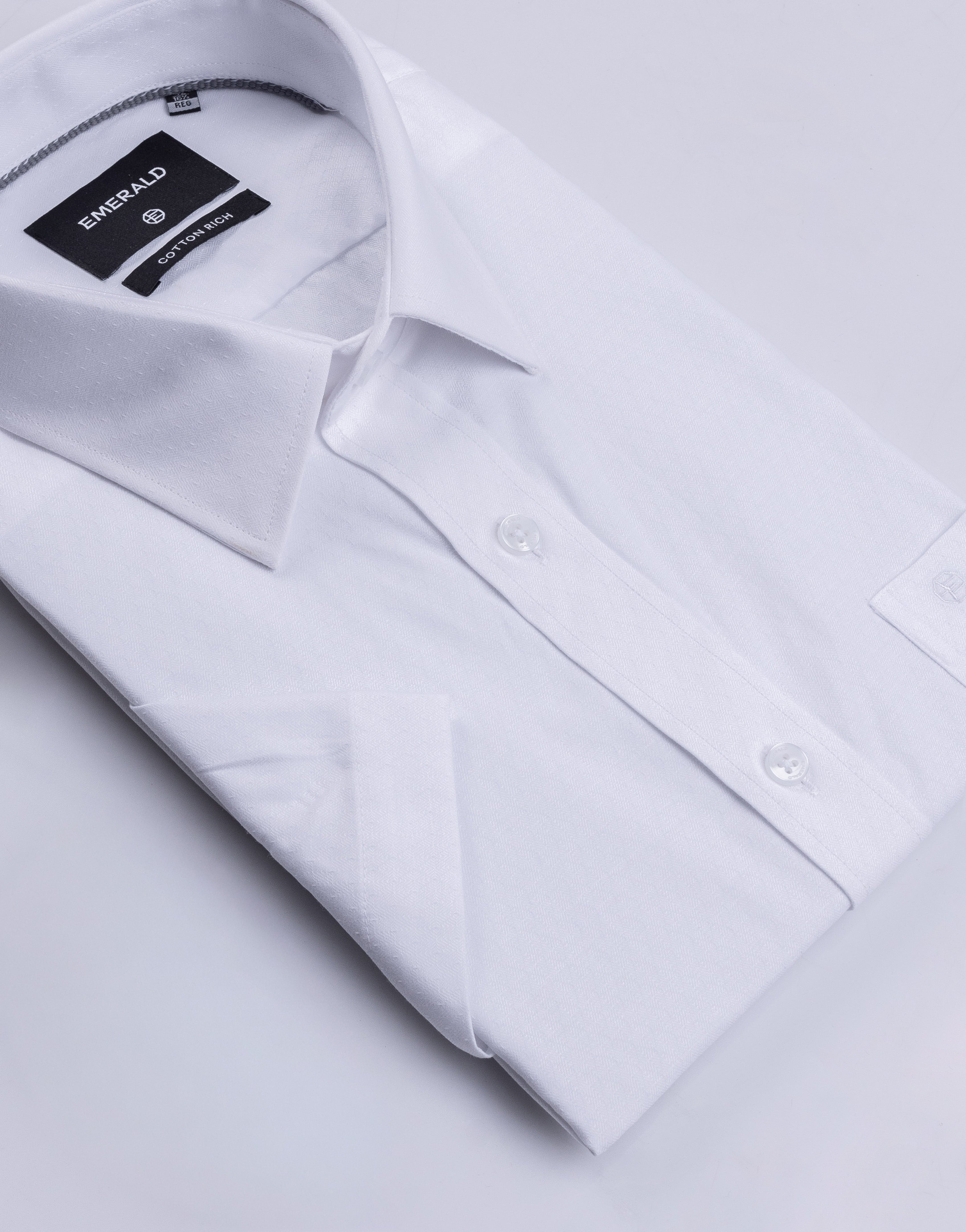 Emerald Corporate Dobby Regular Fit - Vapous Gray