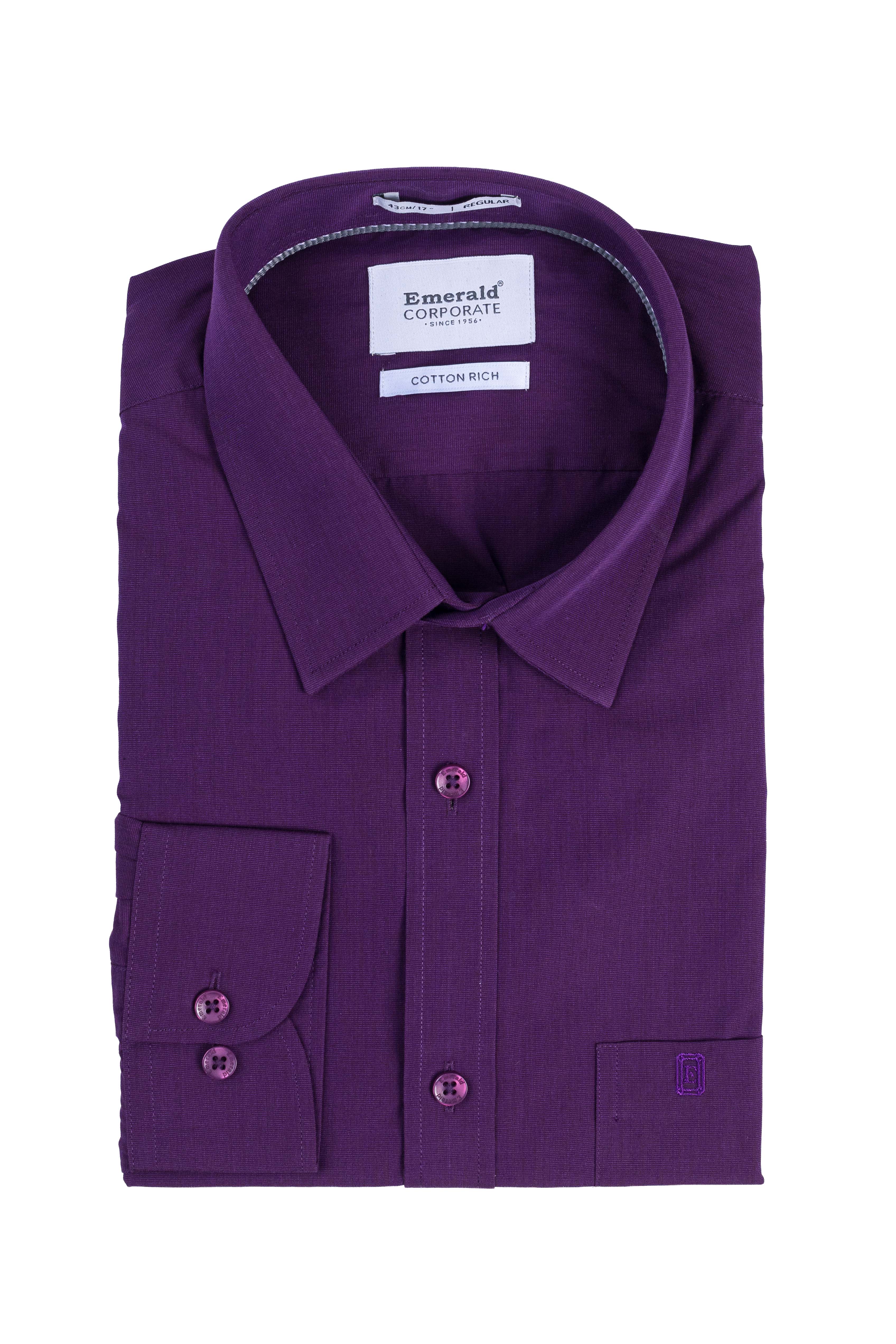 Emerald Corporate Fil A Fil Regular Fit - Charcoal