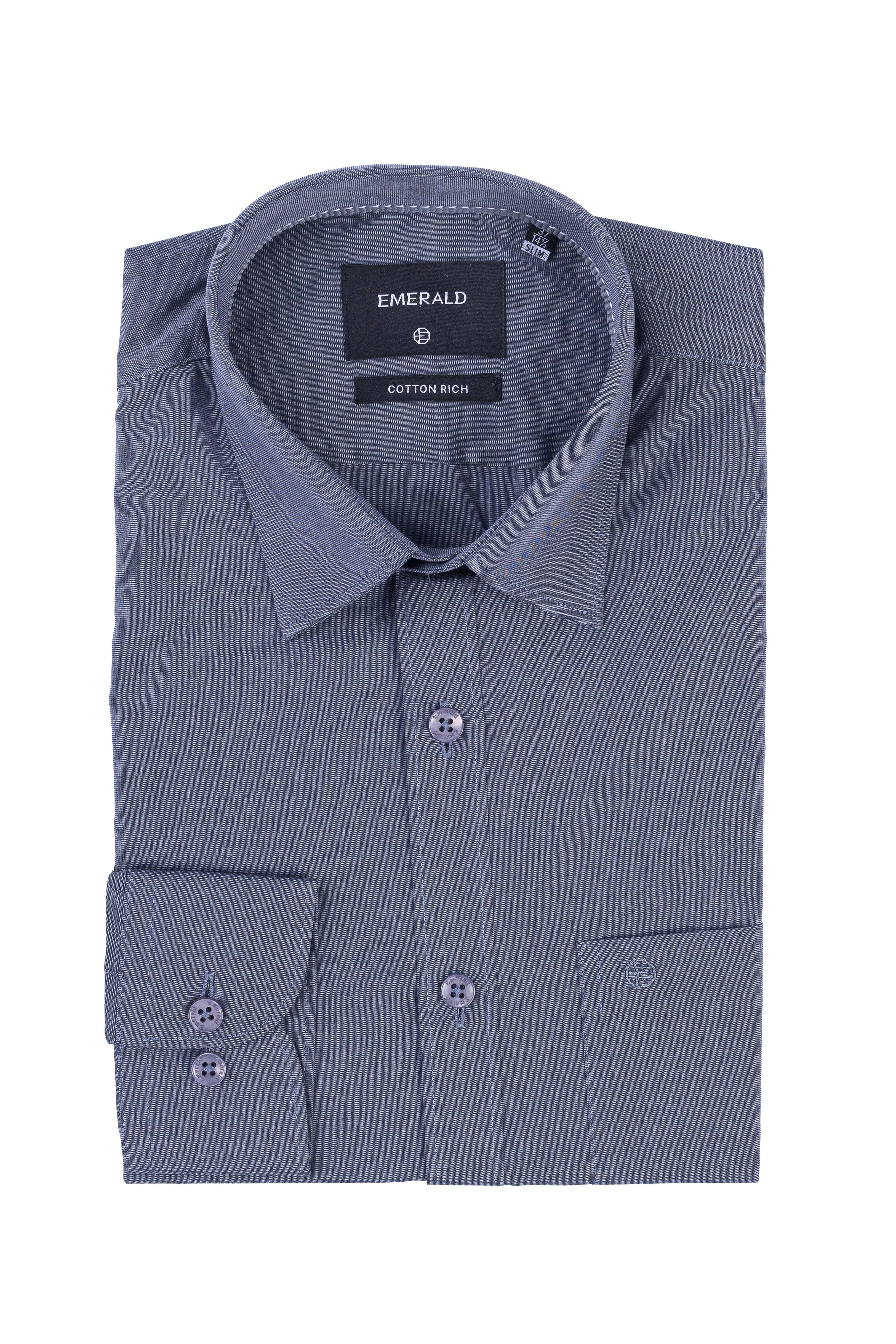 Emerald Corporate Fil A Fil Slim Fit - Licorice