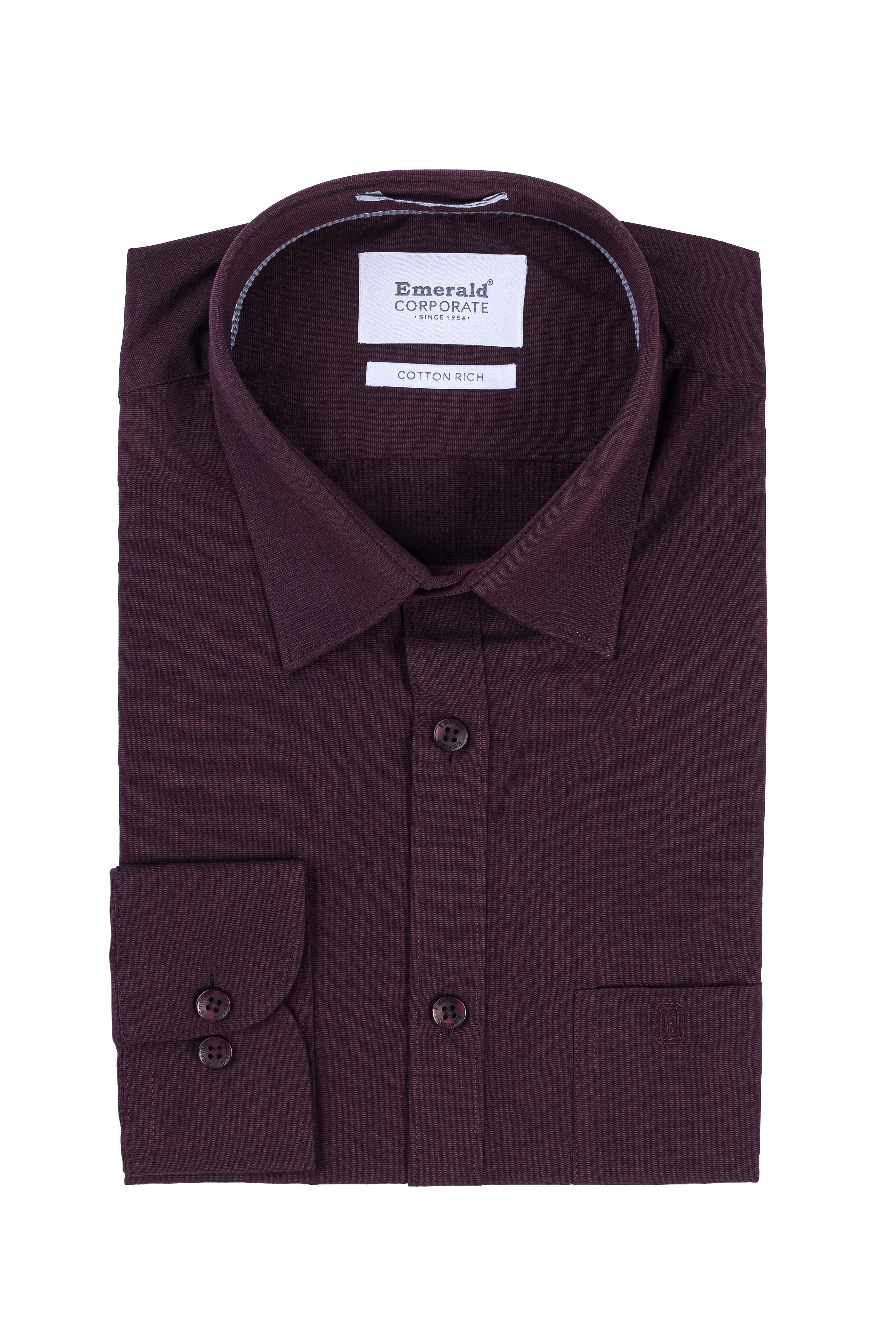 Emerald Corporate Fil A Fil Slim Fit - Crimson