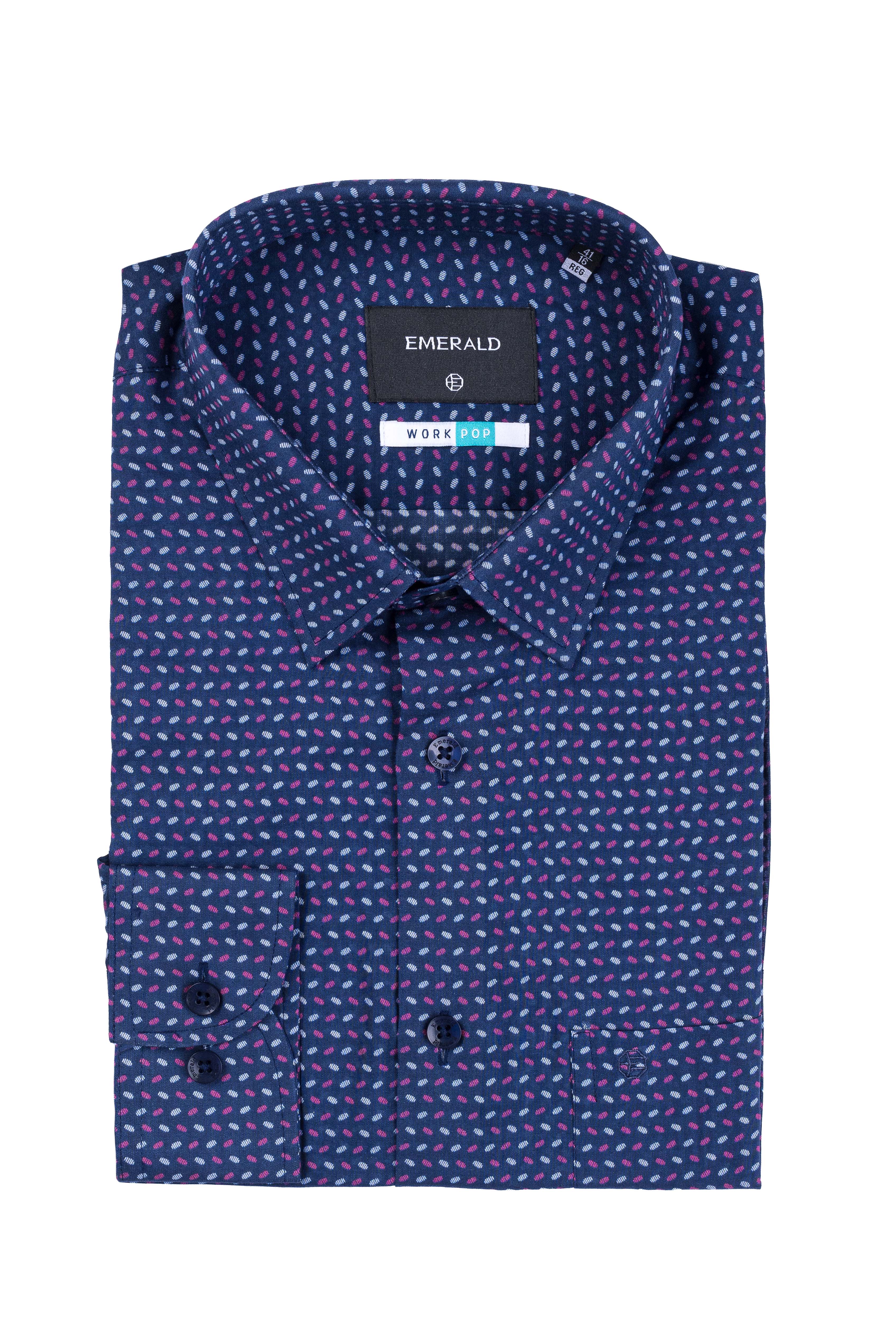 Emerald Formal Printed Regular Fit - Astral Aura