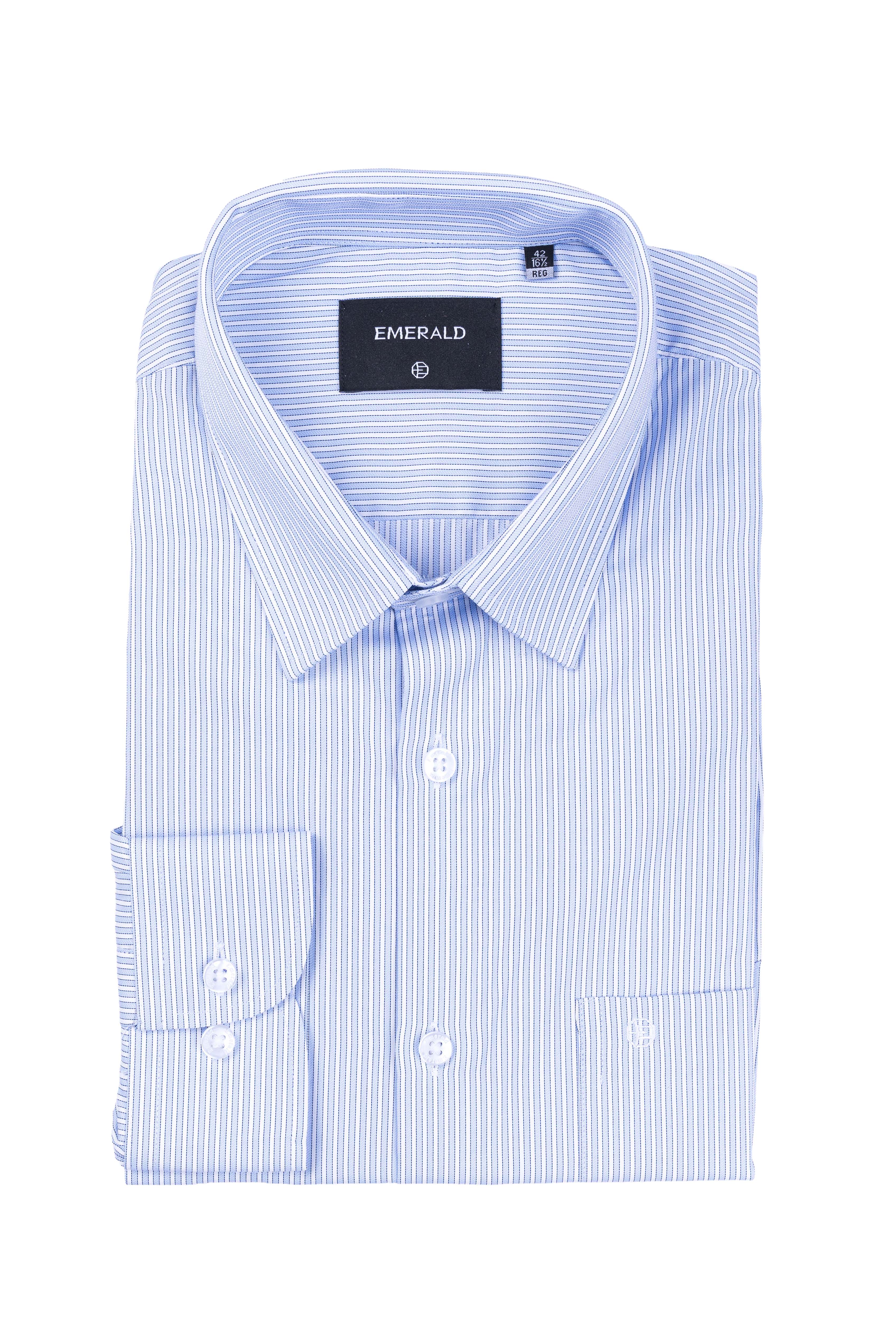 Emerald Formal Stripe Regular Fit - Forget Me Not