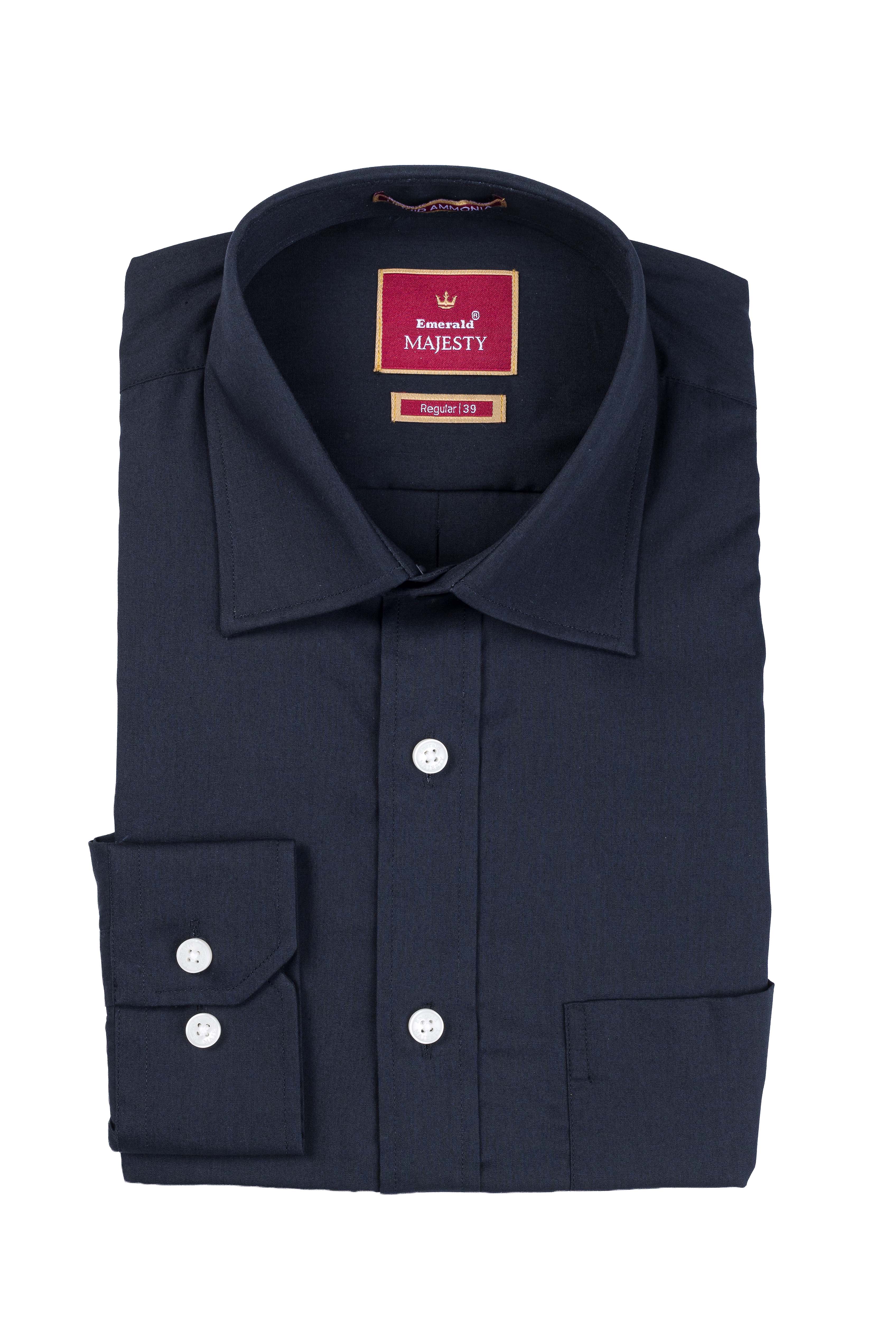 Emerald Majesty Plain Regular Fit - Black