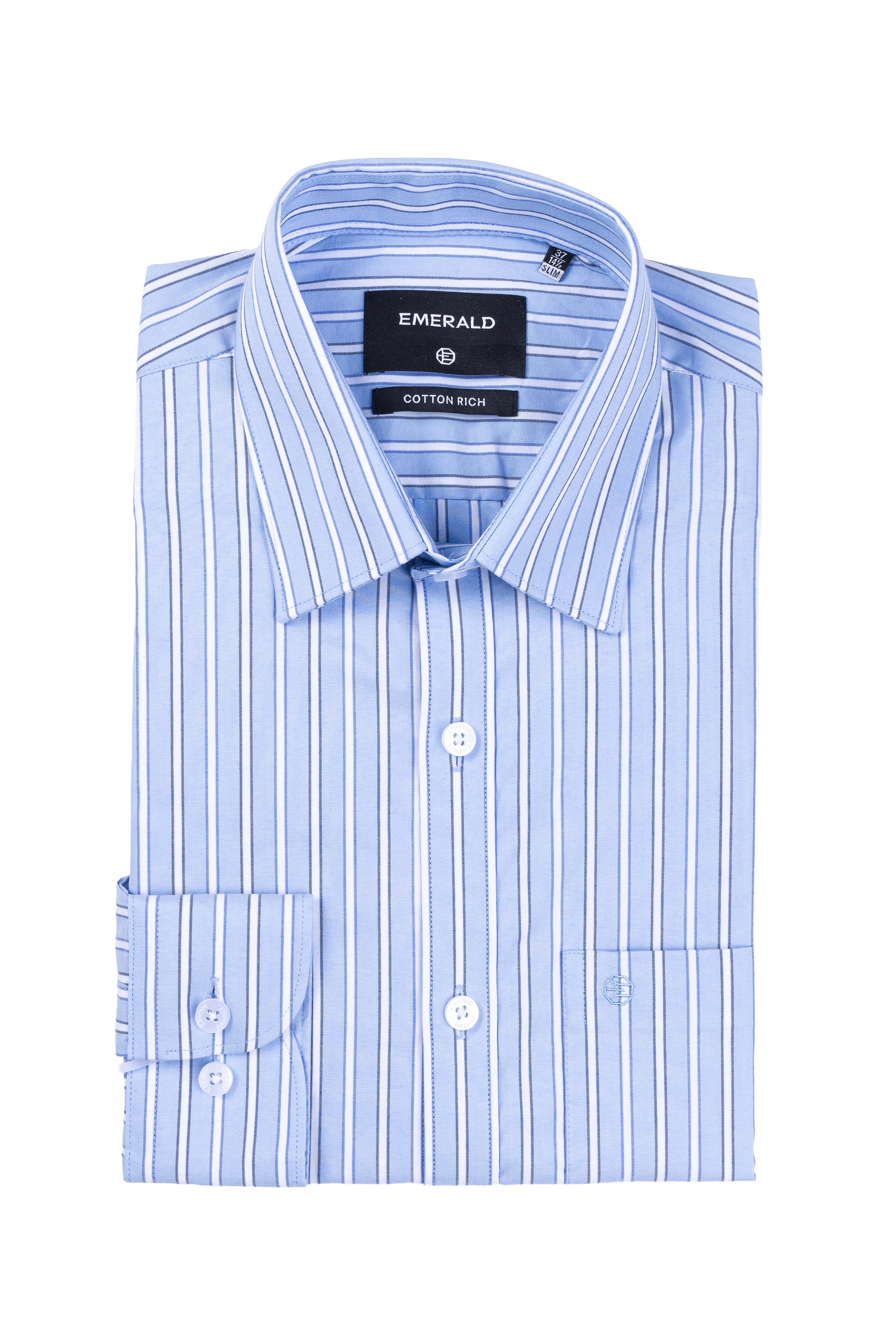 Emerald Formal Stripe Slim Fit - Persian Jewel