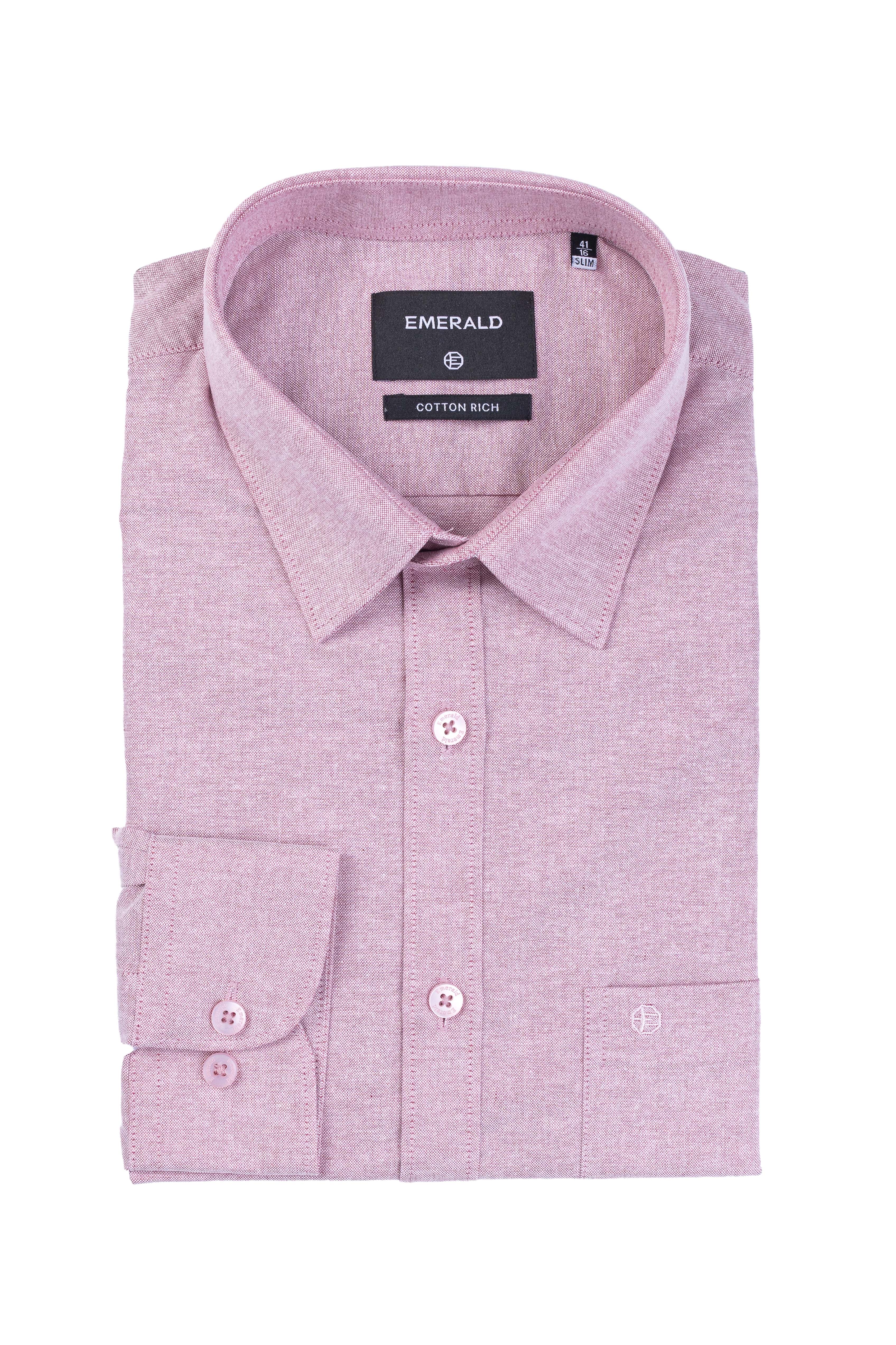 Emerald Formal Oxford Slim Fit - Garnet