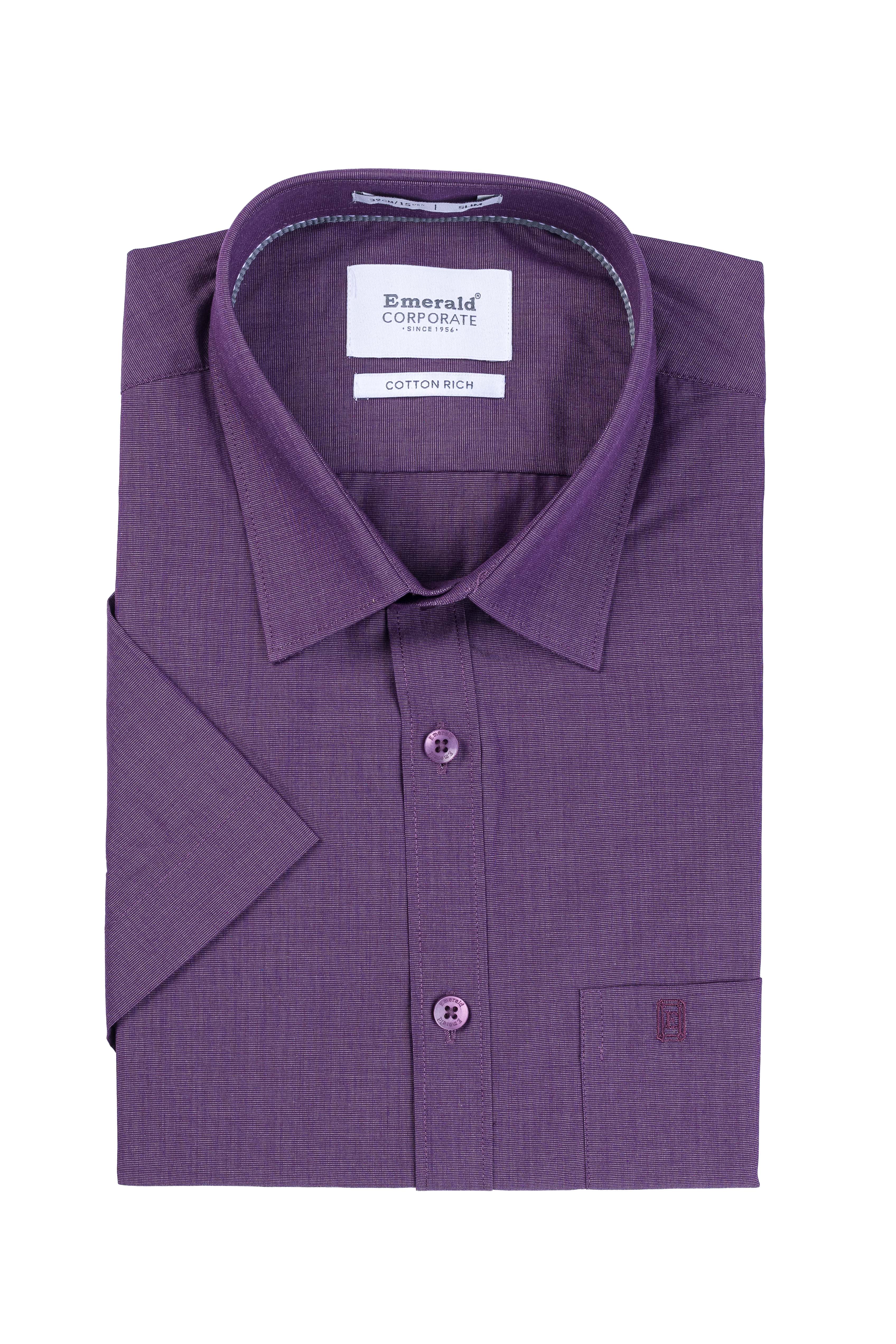 Emerald Corporate Fil A Fil Slim Fit - Berry Conserve