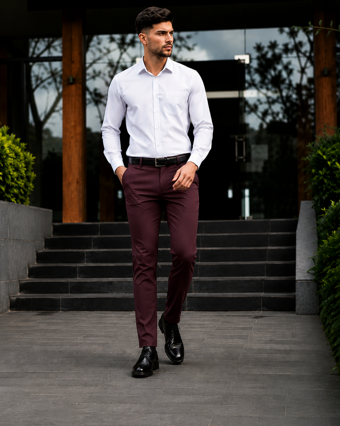 Emerald Utiltech Chino - Maroon