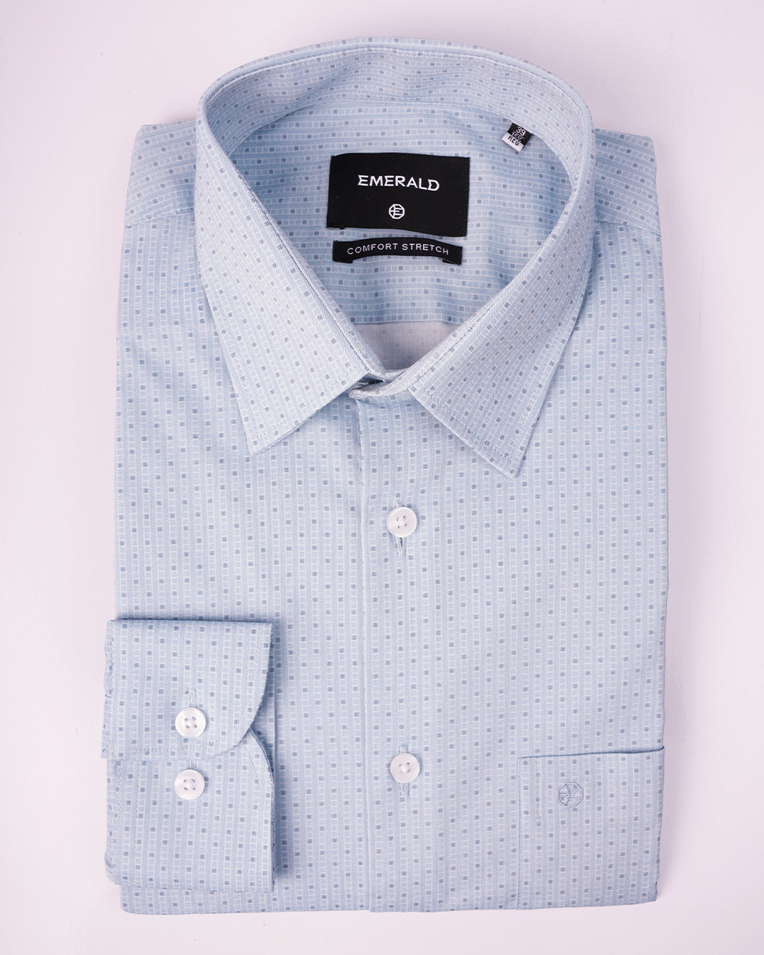 Emerald Formal Printed Regular Fit - Bristol Blue