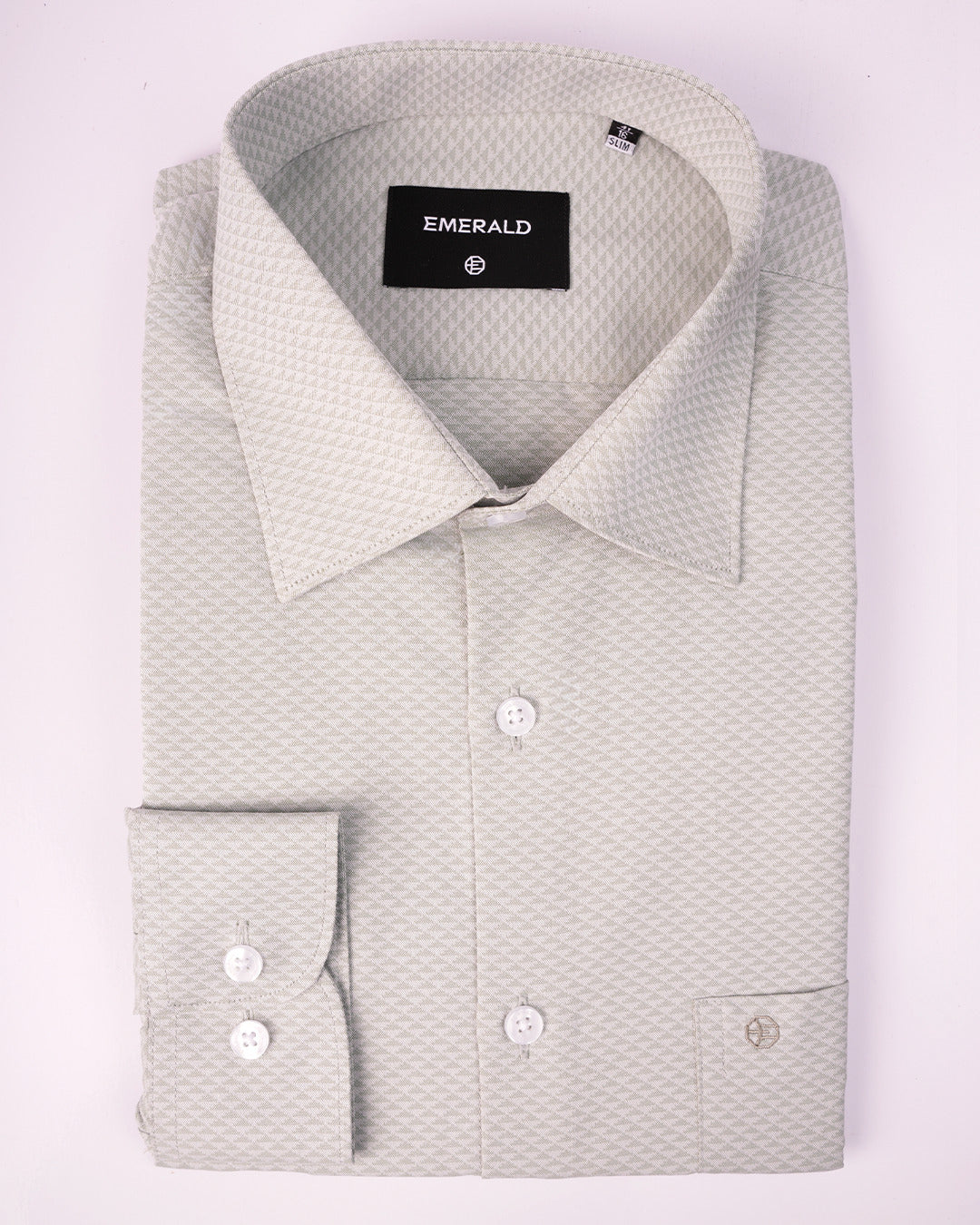 Emerald Formal Jacquard Slim Fit - Green