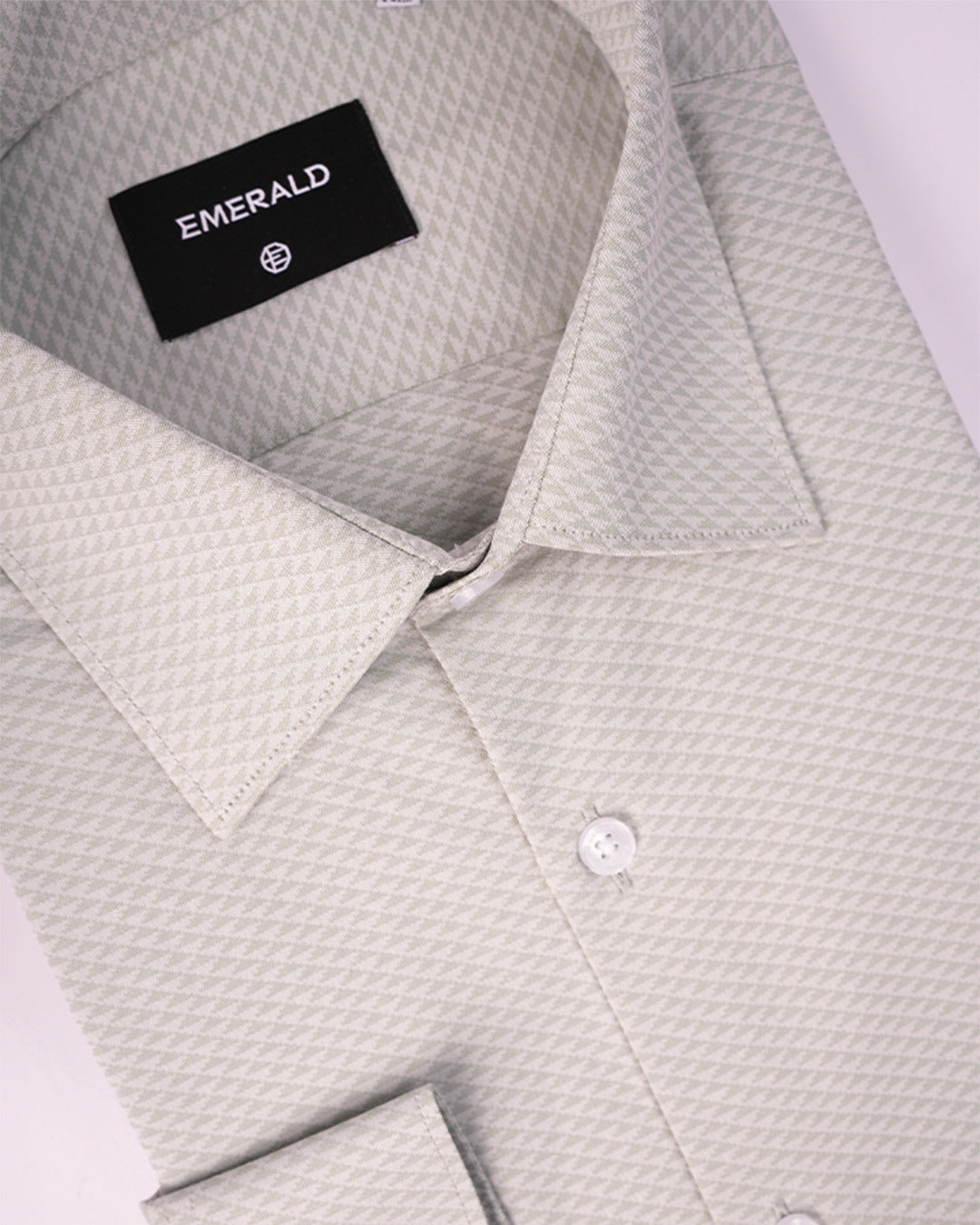 Emerald Formal Jacquard Slim Fit - Green