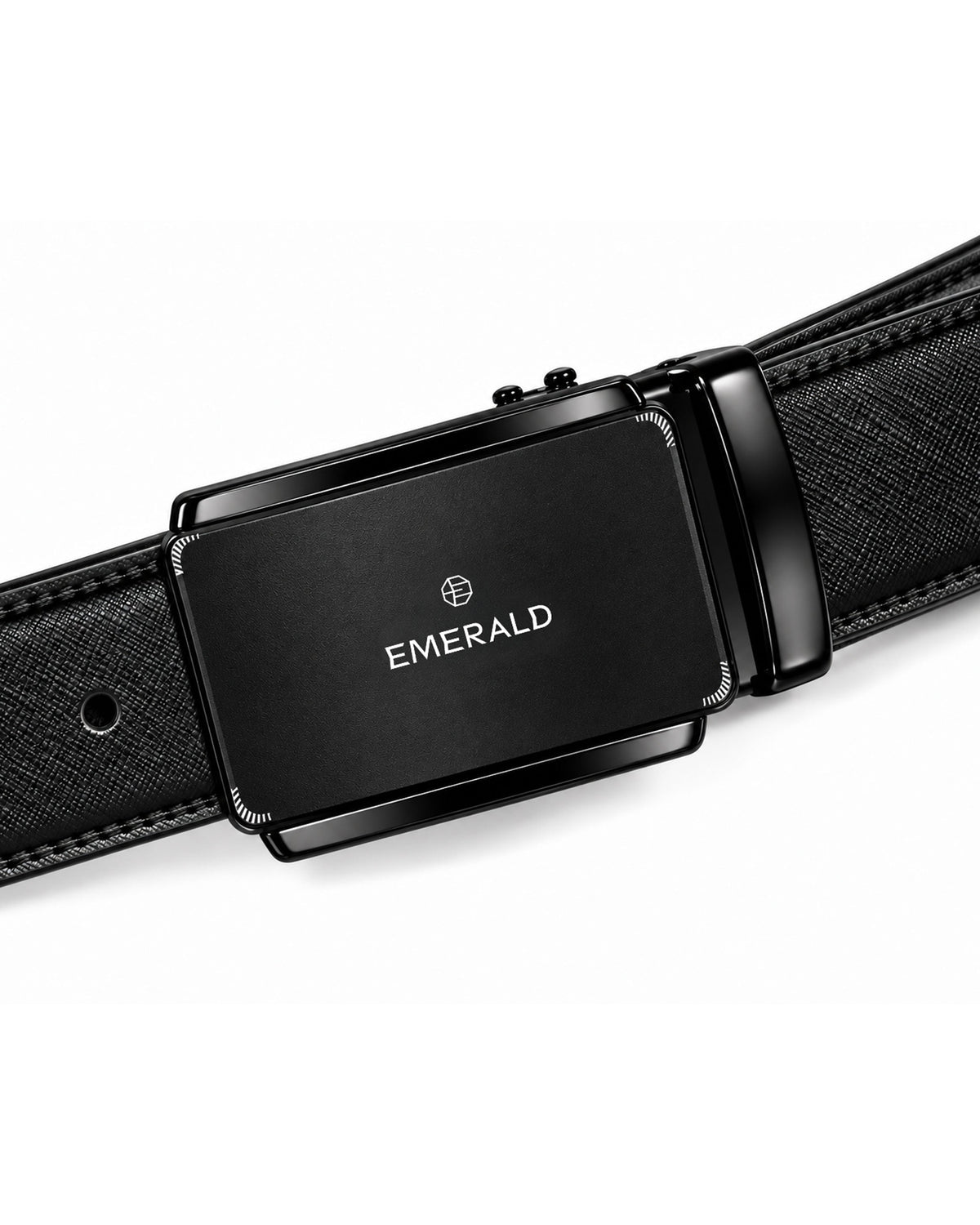 Emerald Signature Automatic Buckle Belt – Black