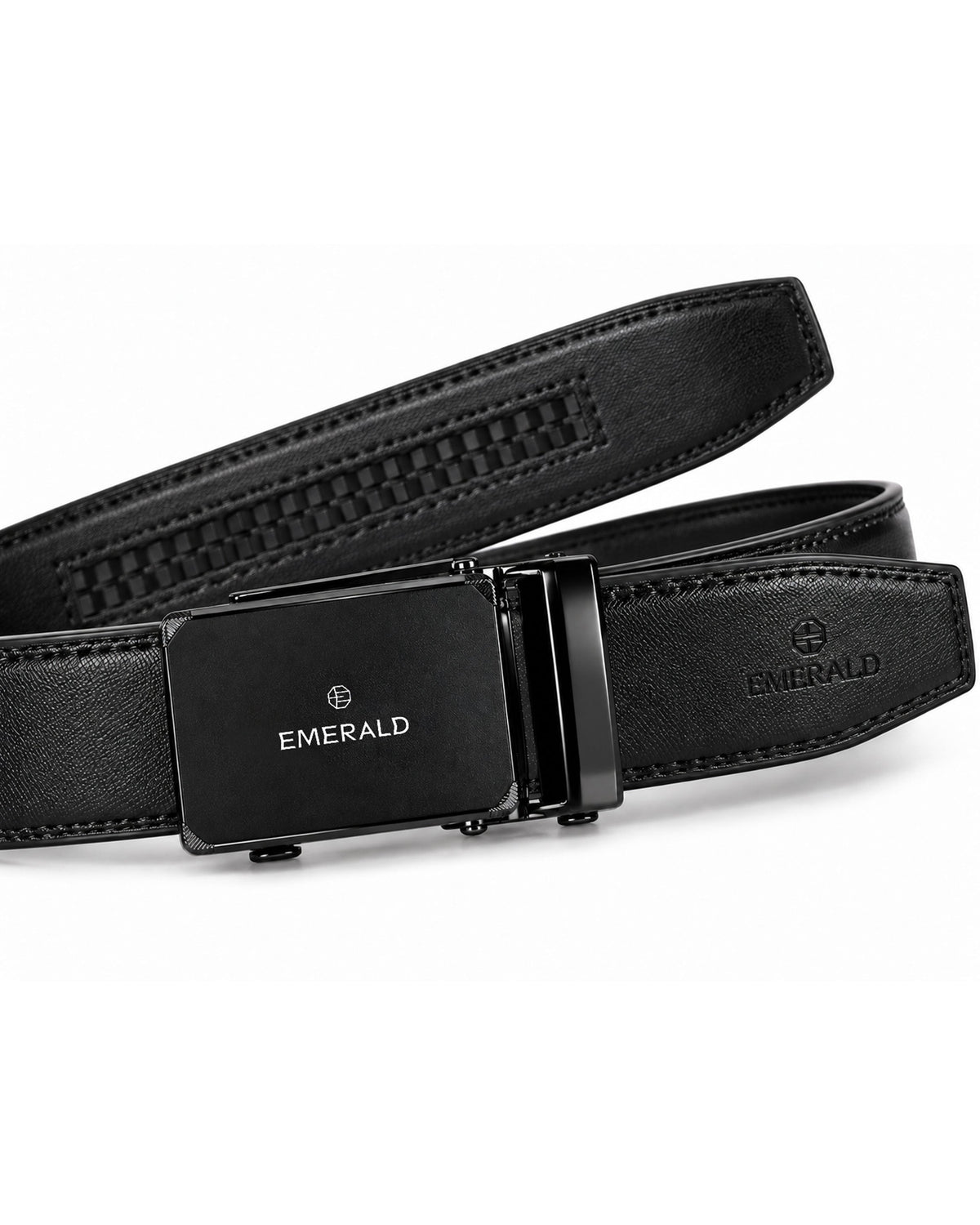 Emerald Signature Automatic Buckle Belt – Black