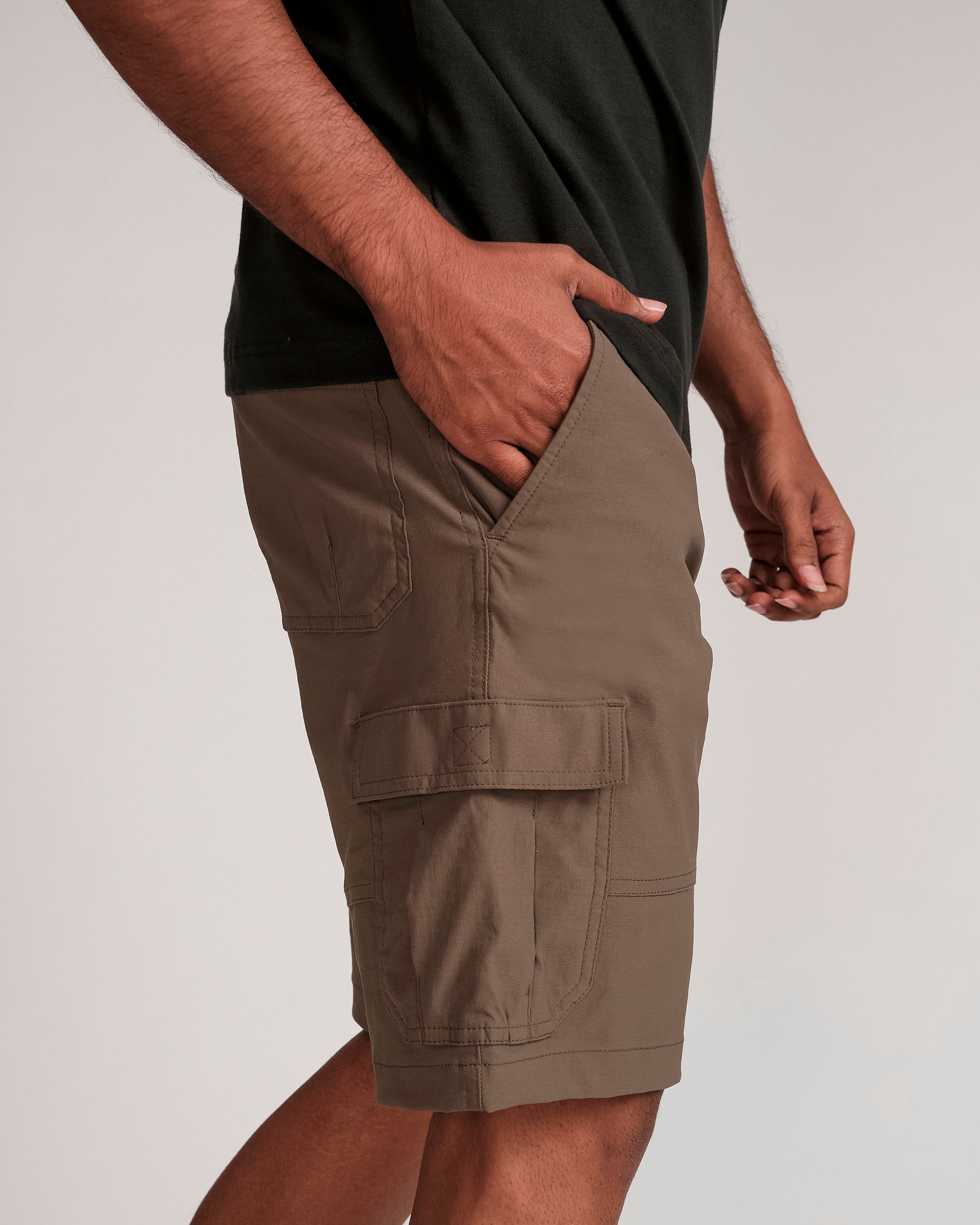 Utility Plain Cargo Short-Olive