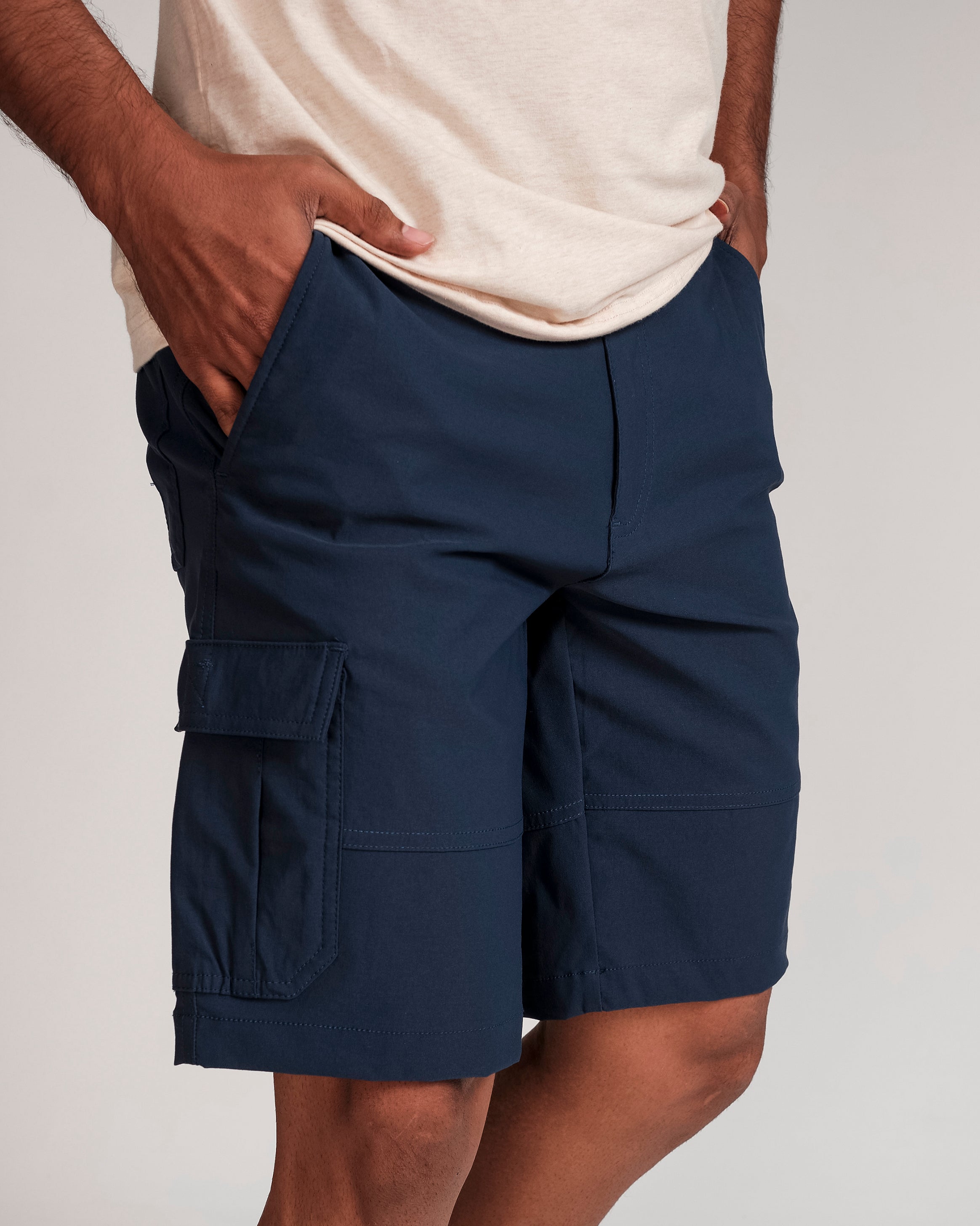 Utility Plain Cargo Short-Moroccan Blue