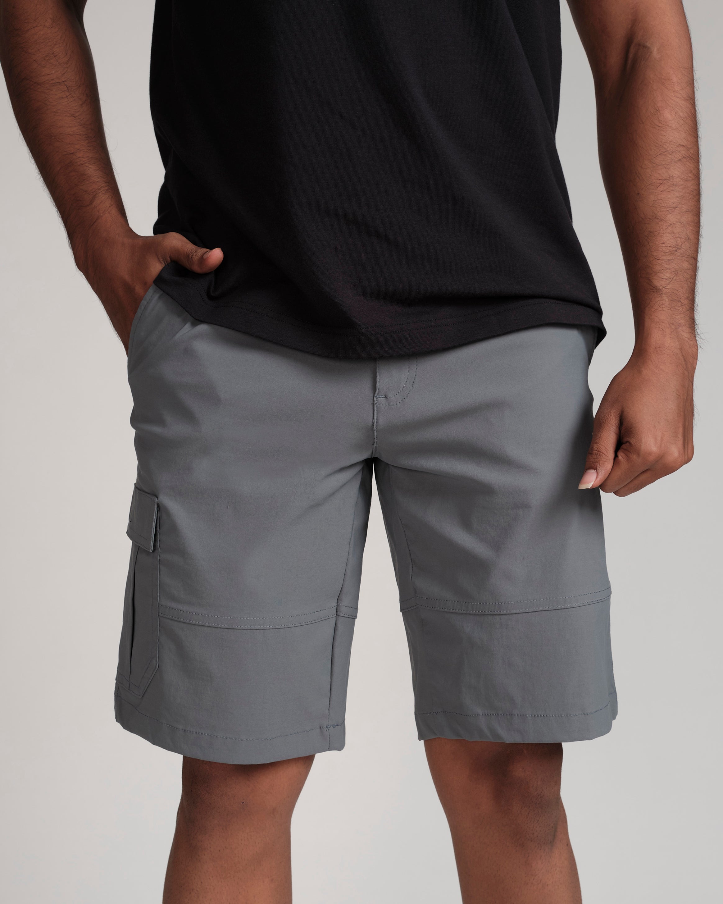 Utility Plain Cargo Short-China Blue