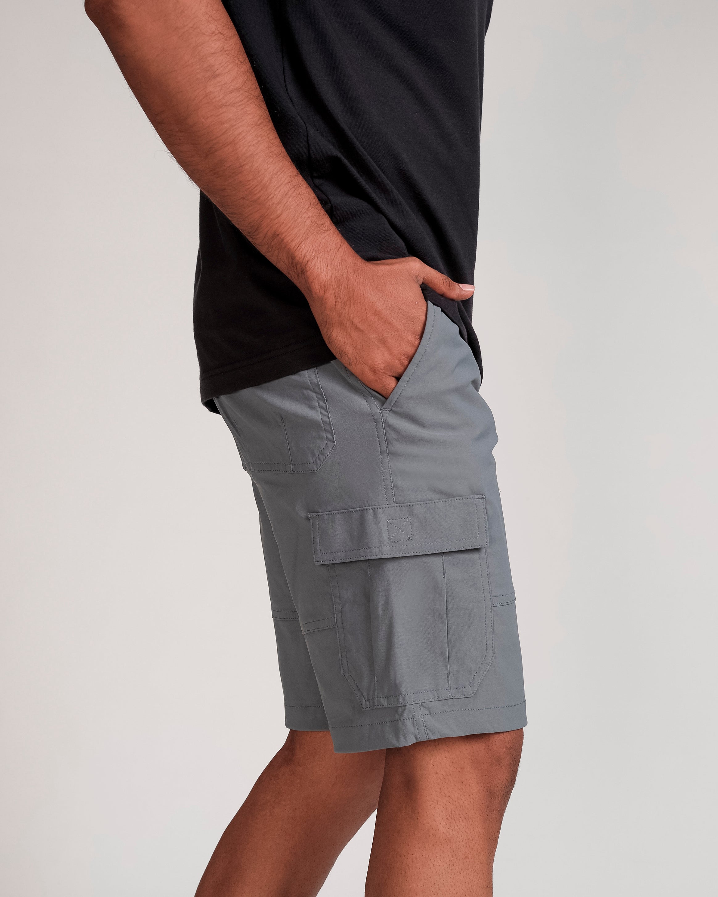 Utility Plain Cargo Short-China Blue