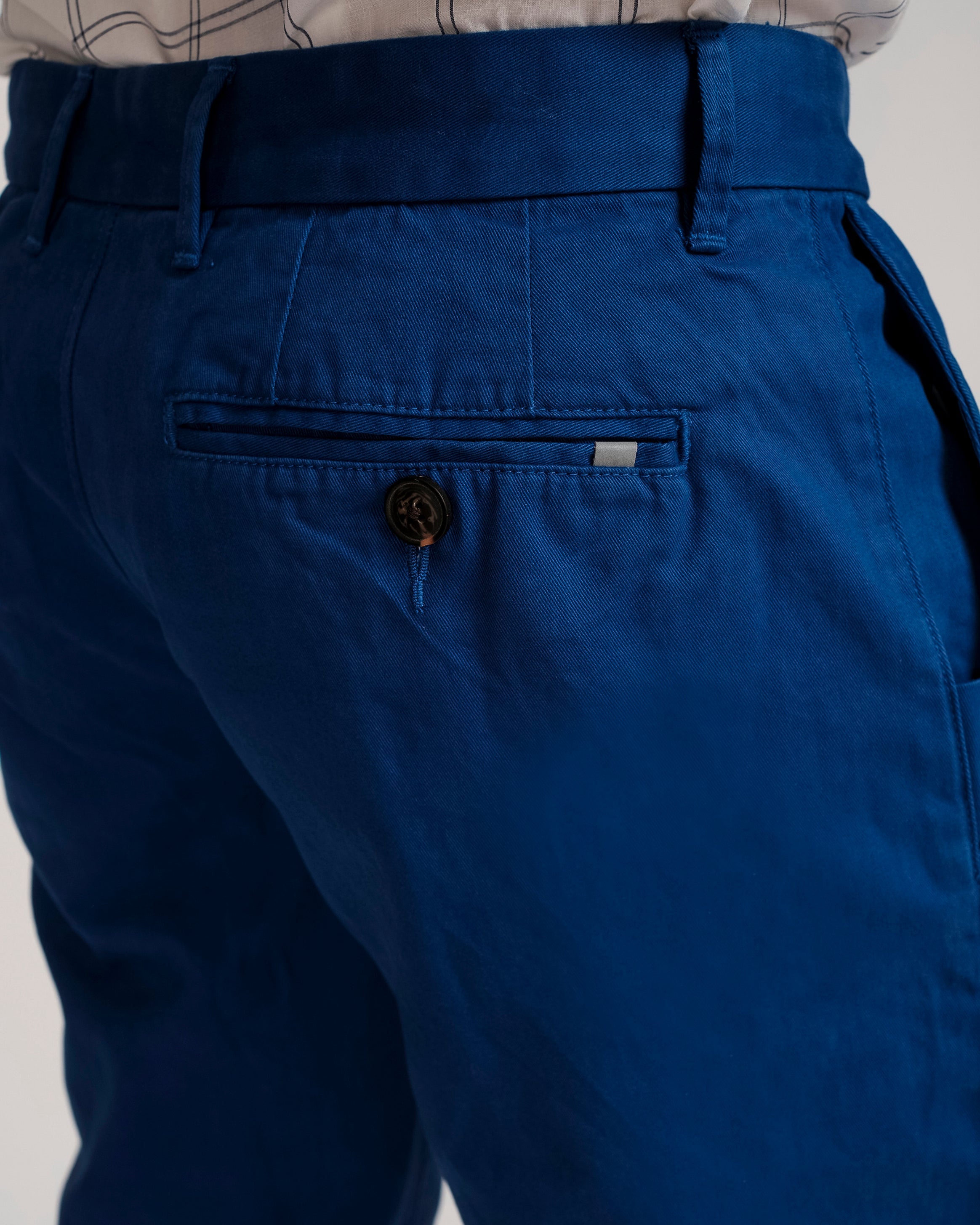 Emerald Chino Plain Slim Fit-Dazzling Blue