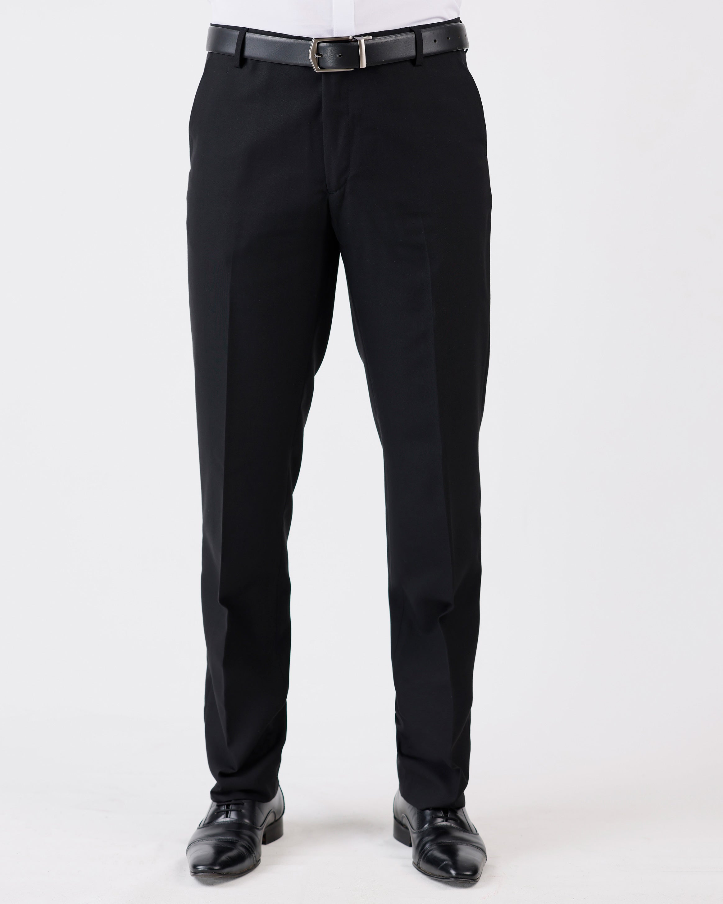 Mansak Trouser Plain Modern Fit-Black