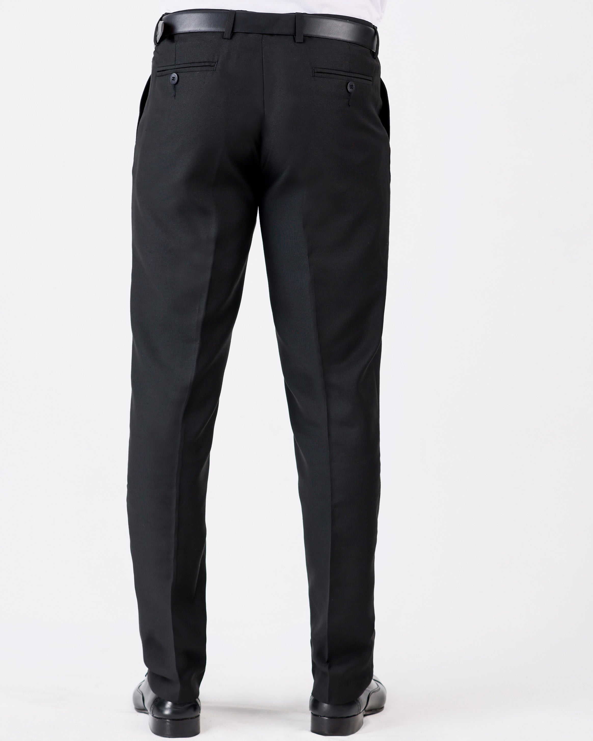 Mansak Trouser Plain Modern Fit-Black Inck