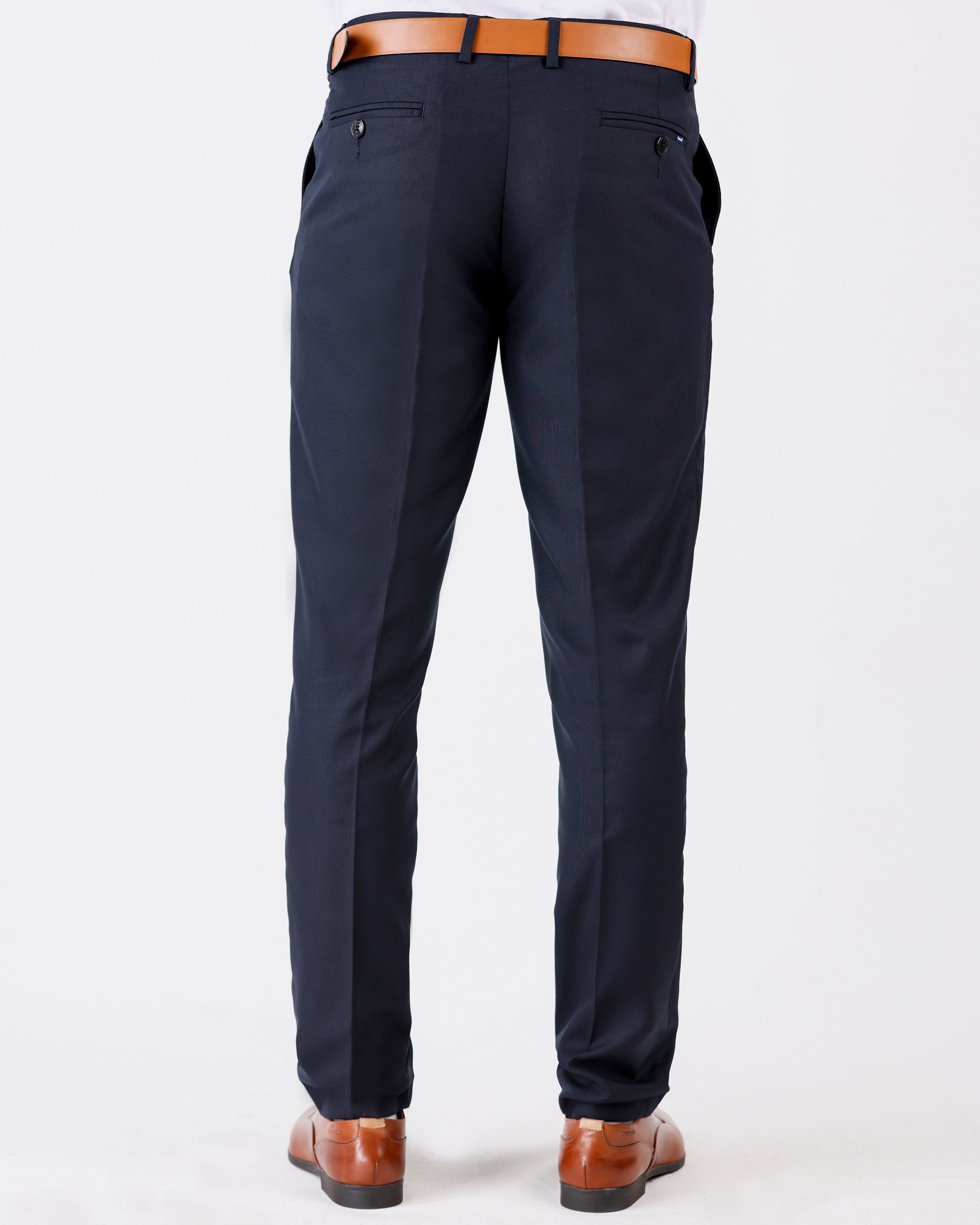 Emerald Formal Trouser Plain Ultra Slim Fit-Blue Nights