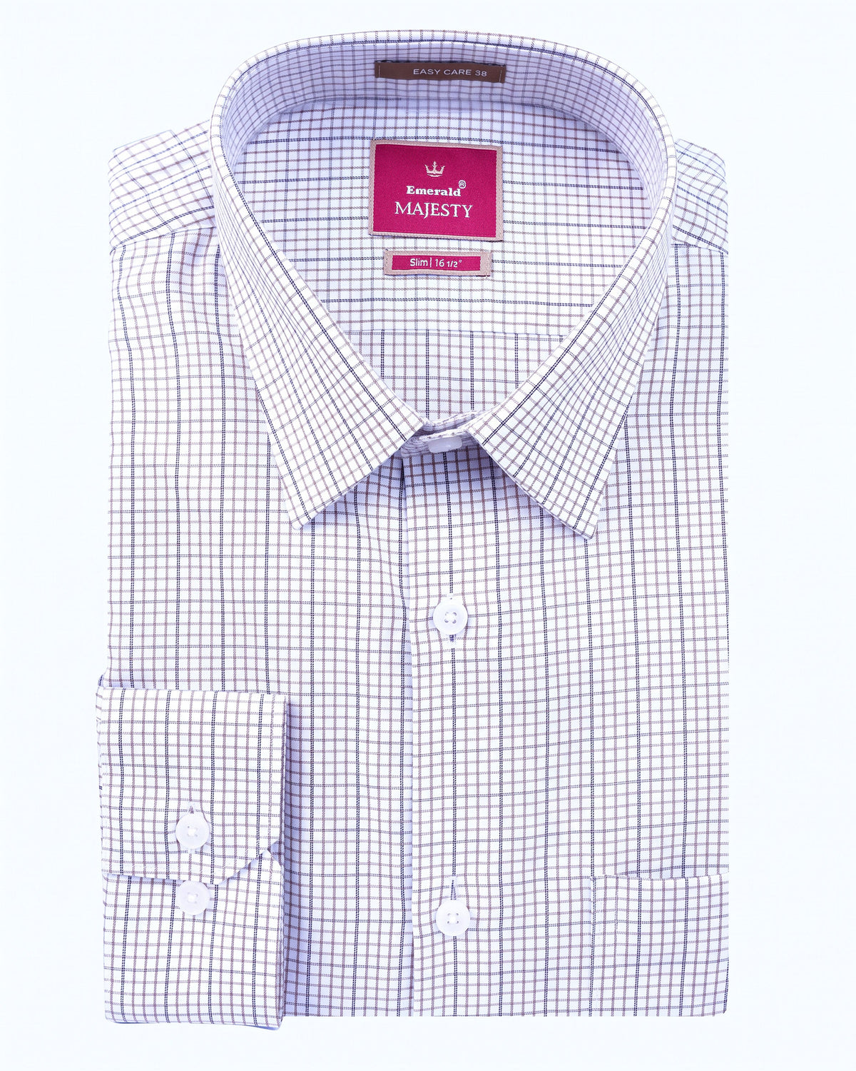 Majesty Checks Slim Fit - Cream