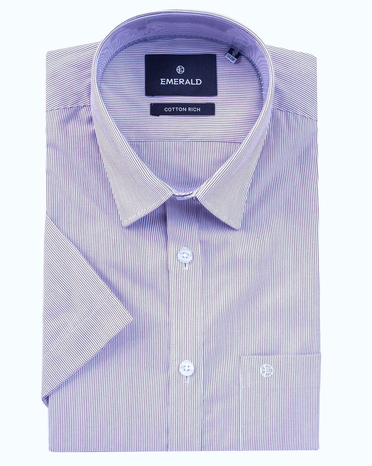 Corporate Dress Stripe Slim Fit - Red