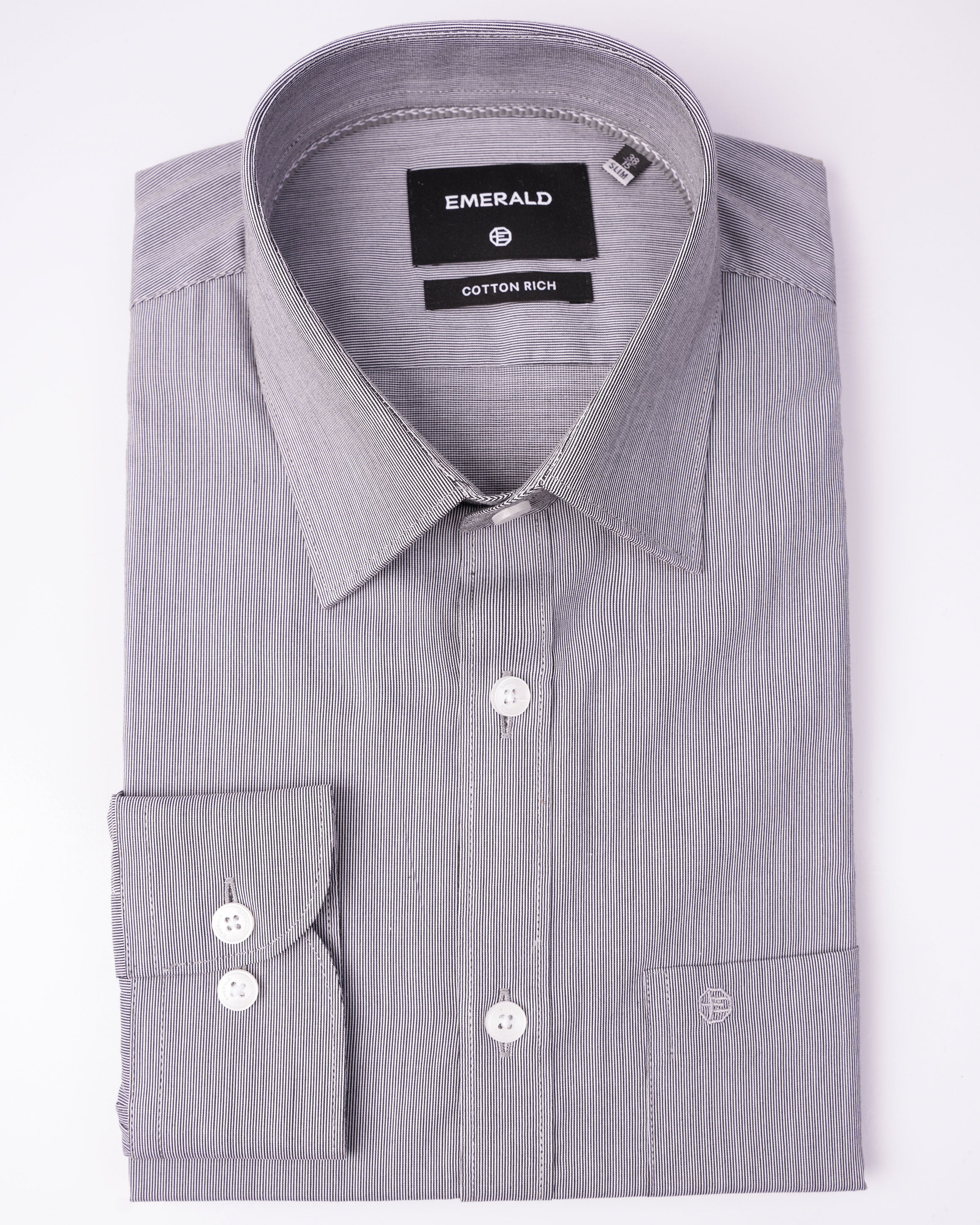 EMERALD FORMAL  DOBBY SLIM  FS-Black